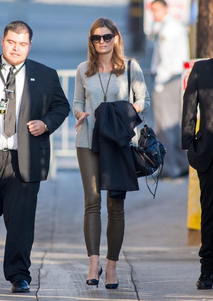 Stana Katic is seen at Jimmy Kimmel Live