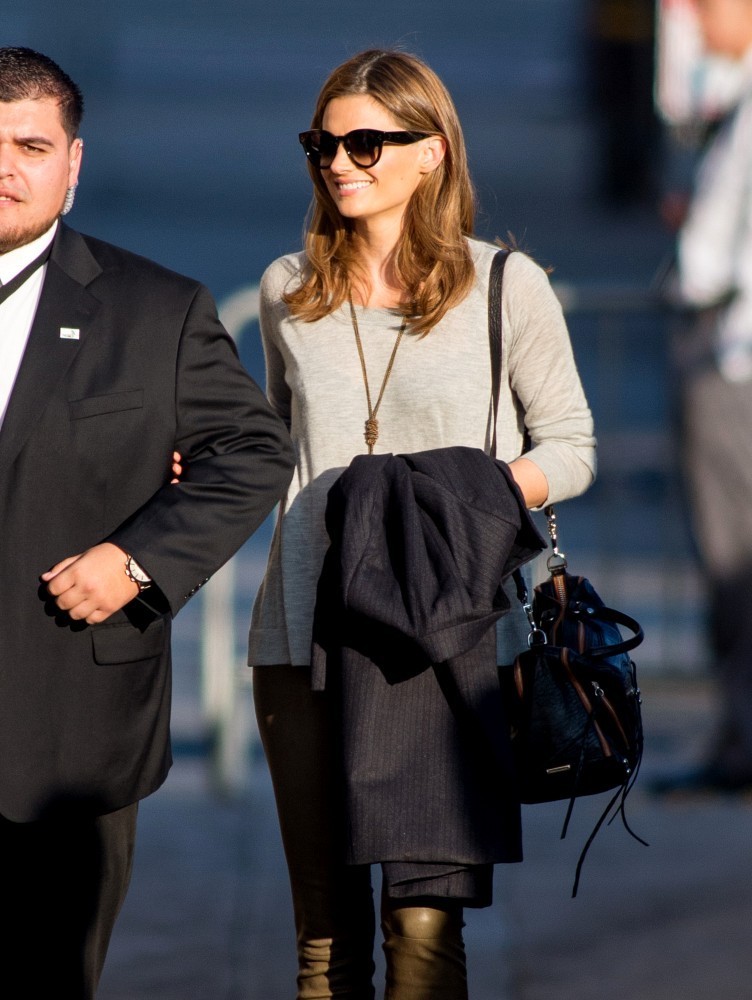 Stana Katic is seen at Jimmy Kimmel Live