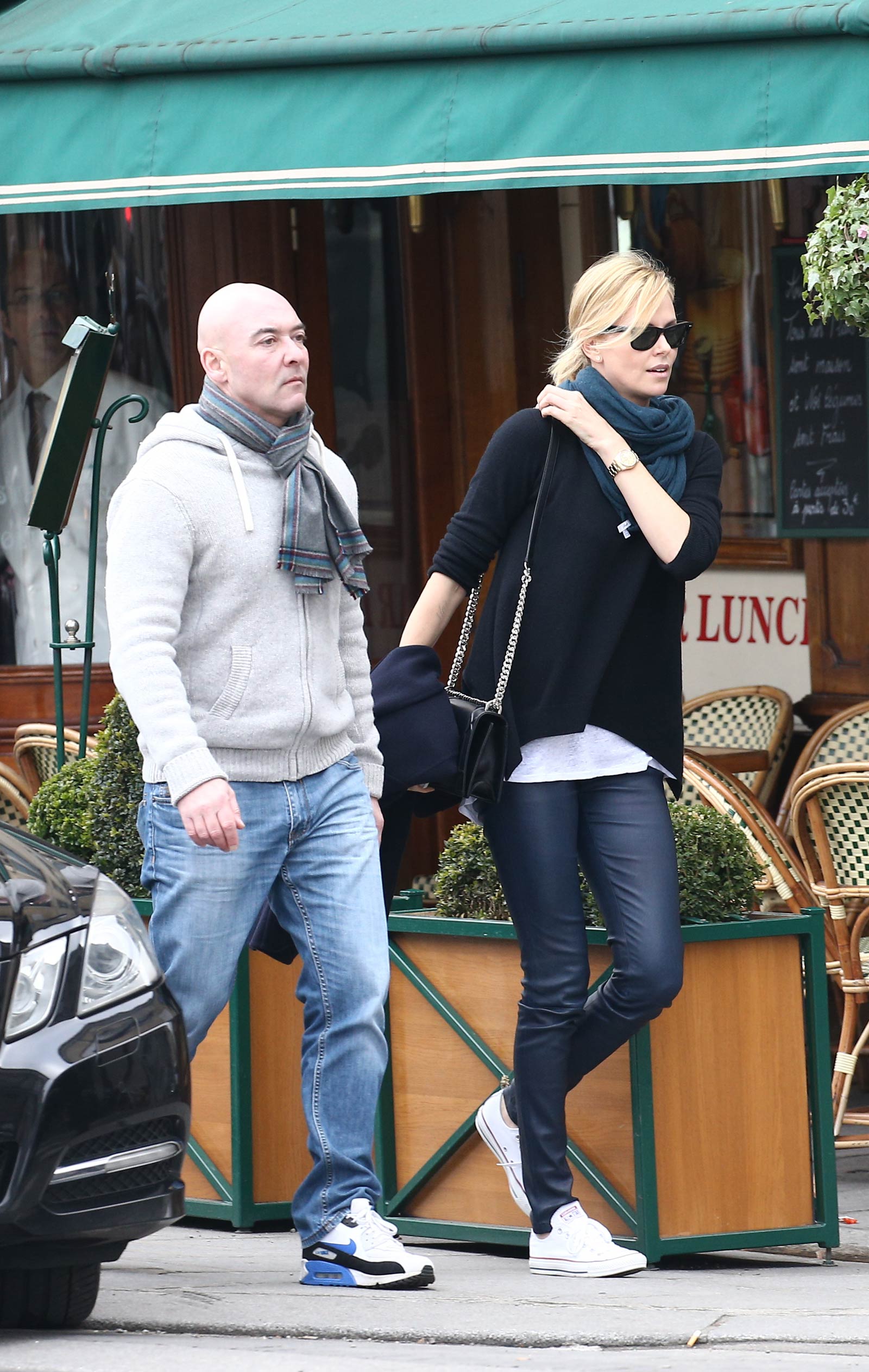 Charlize Theron at Le Voltaire restaurant