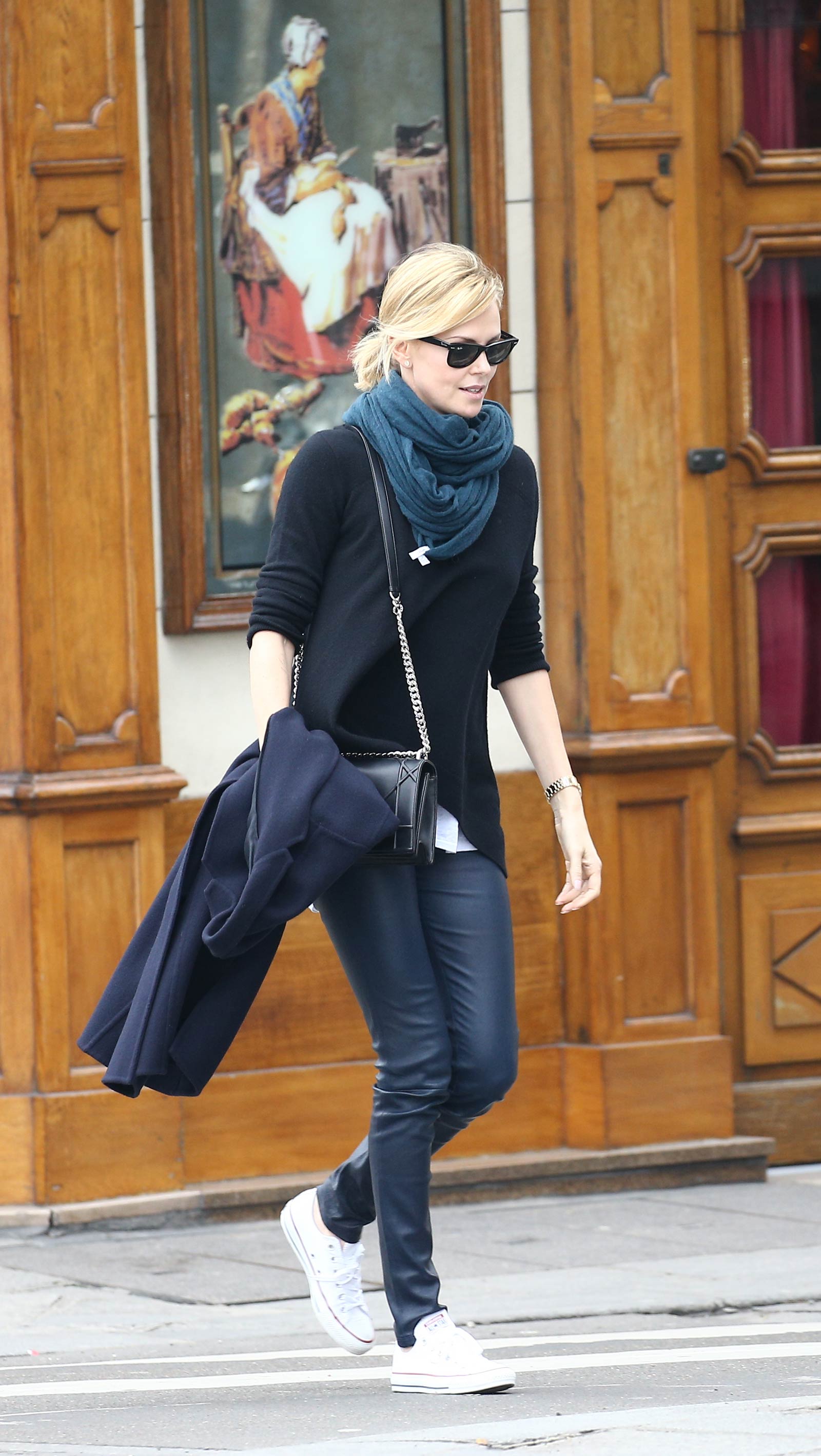 Charlize Theron at Le Voltaire restaurant