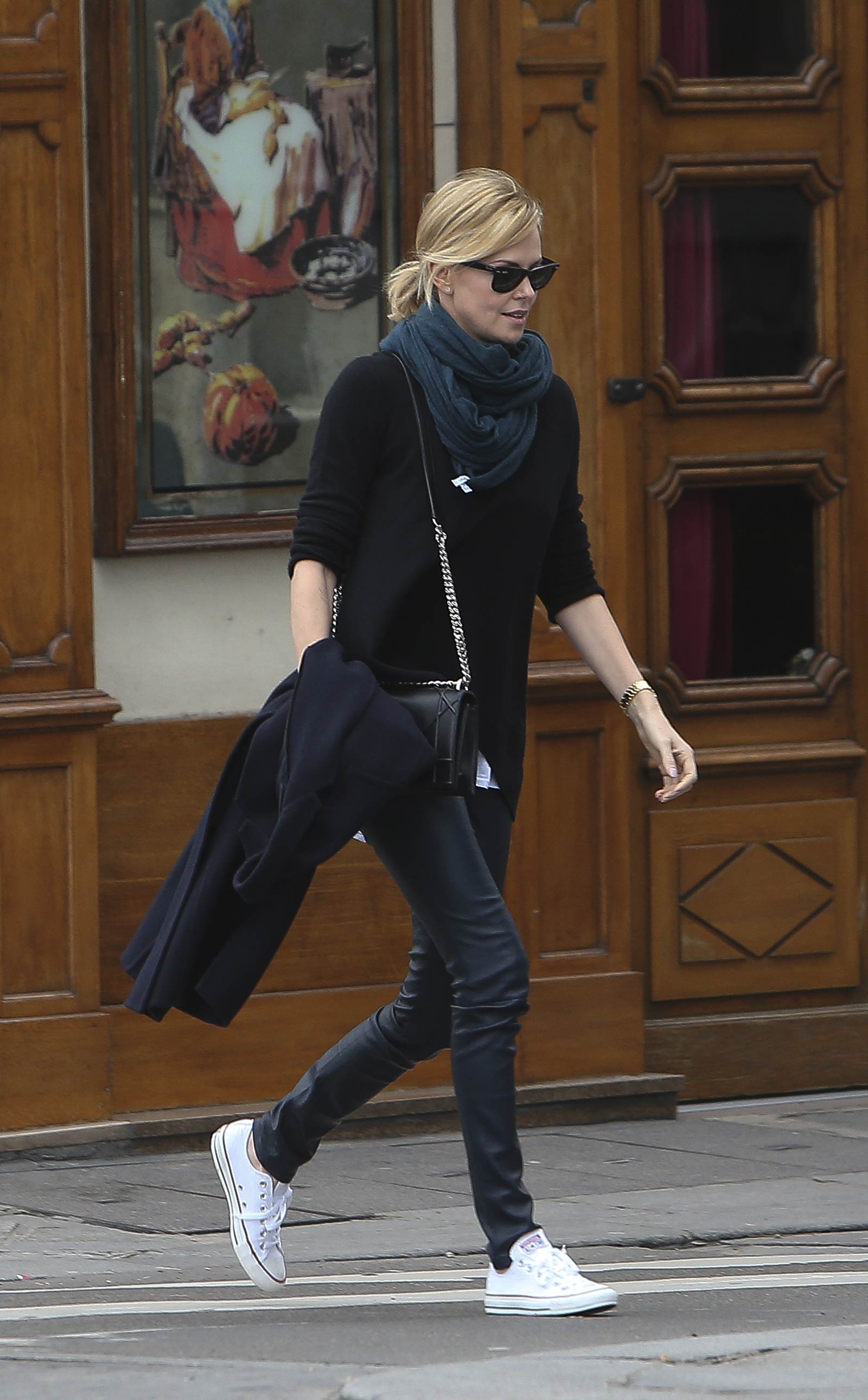 Charlize Theron at Le Voltaire restaurant