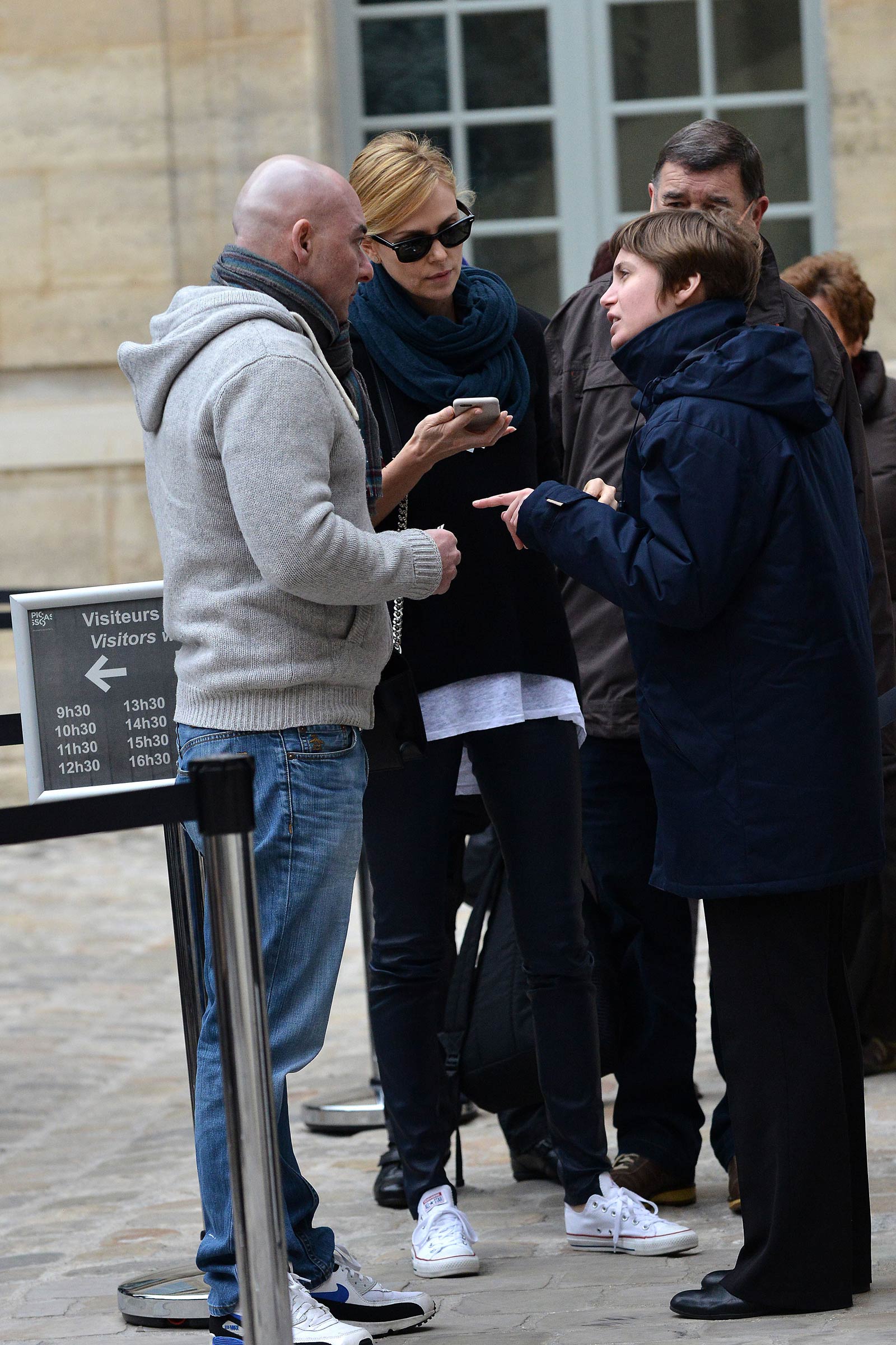 Charlize Theron at Le Voltaire restaurant