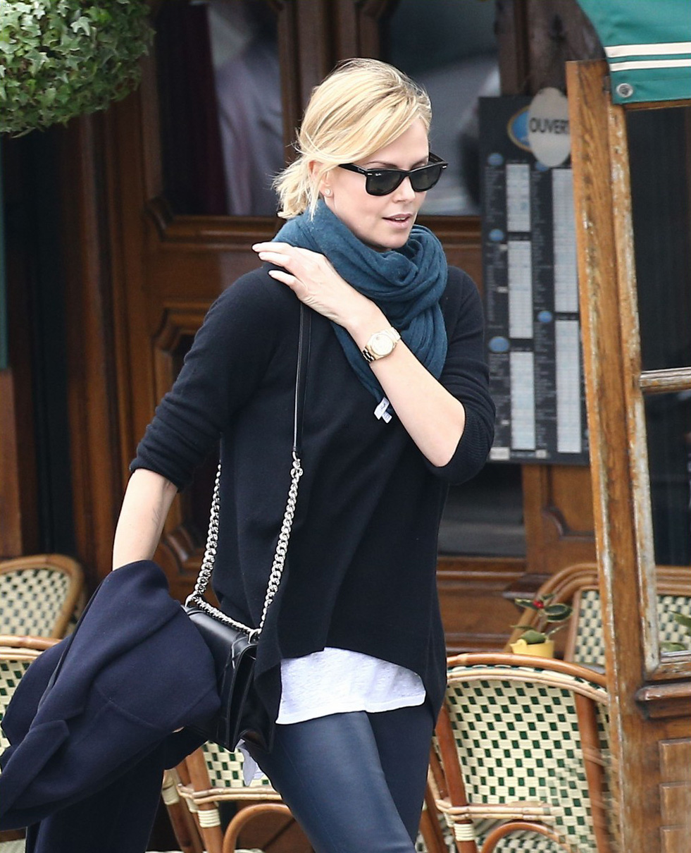 Charlize Theron at Le Voltaire restaurant