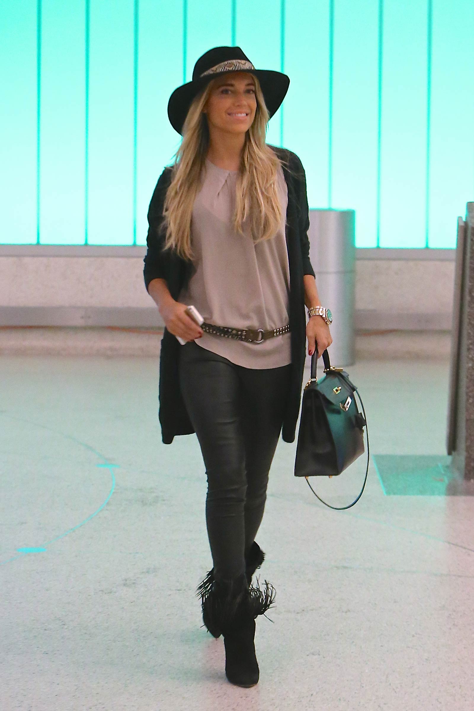 Sylvie Meis is seen at LAX