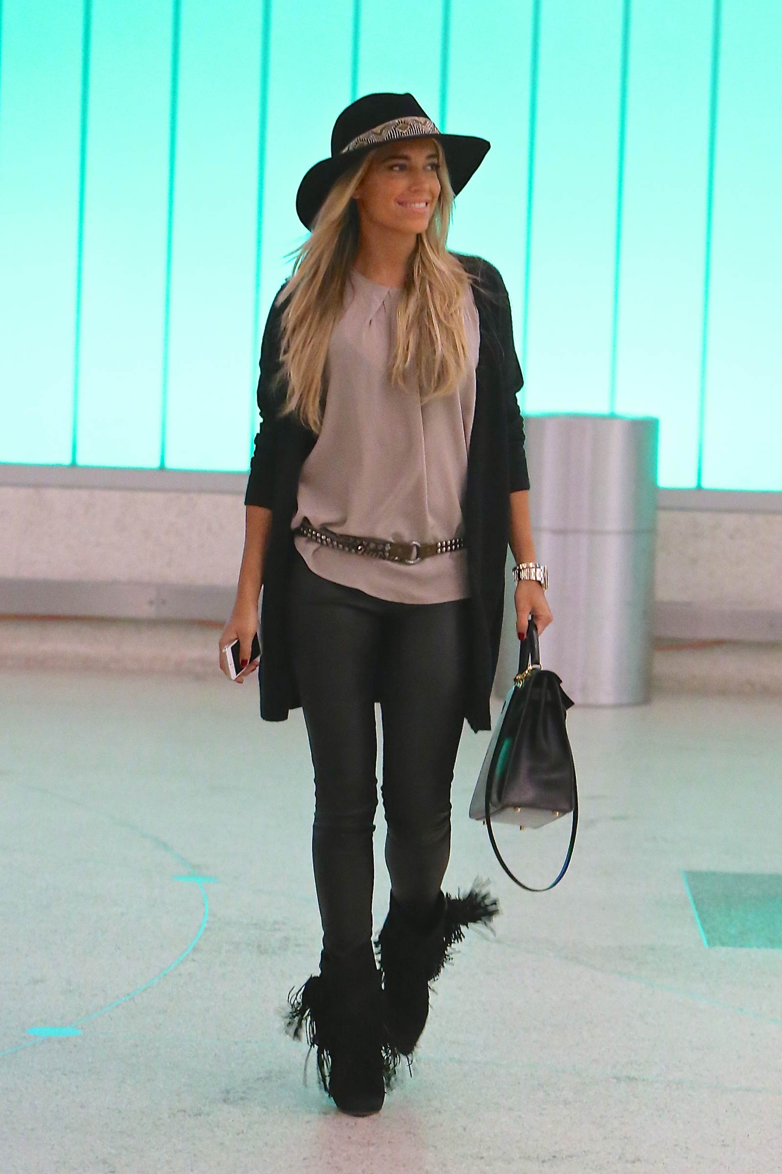 Sylvie Meis is seen at LAX