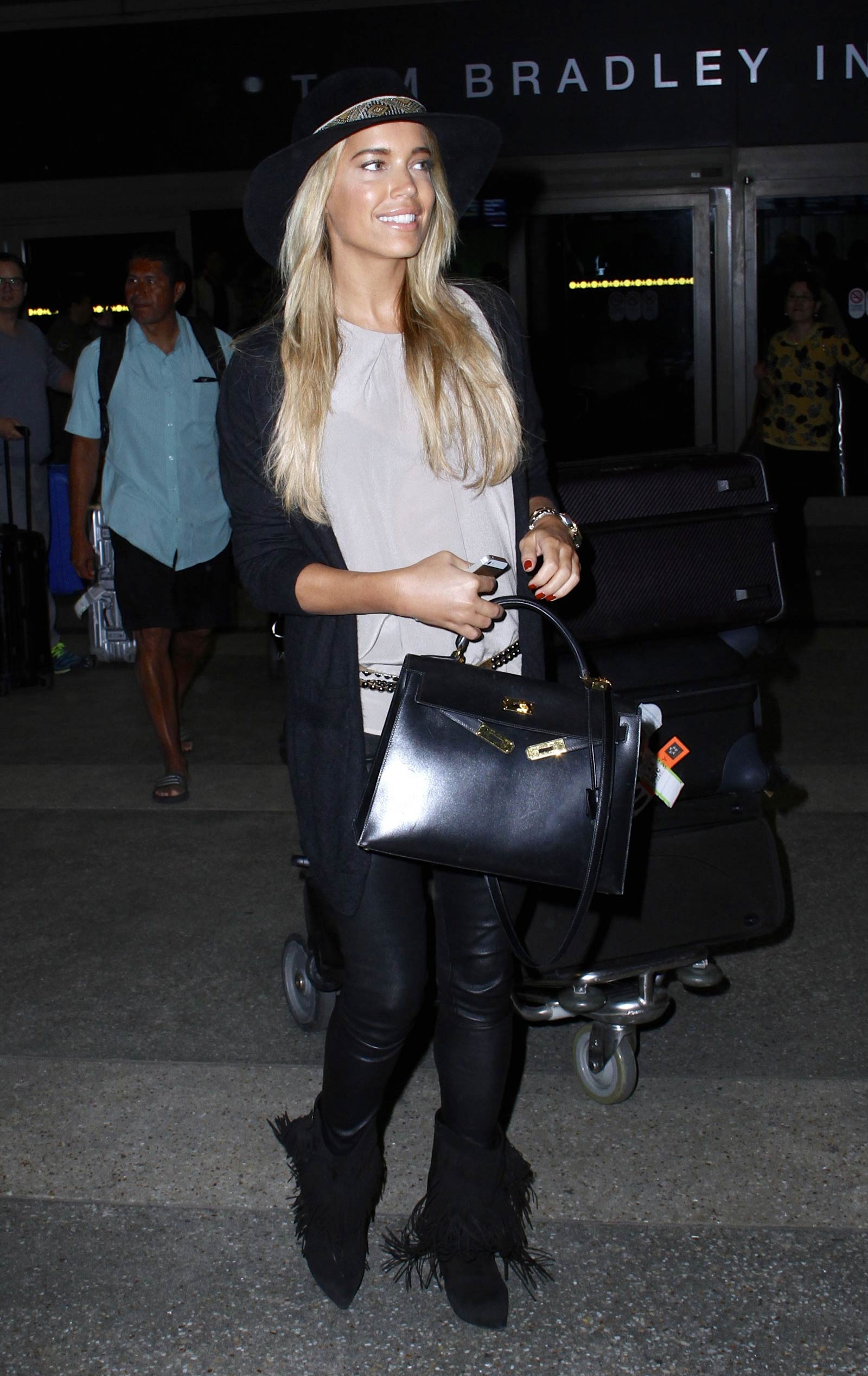 Sylvie Meis is seen at LAX