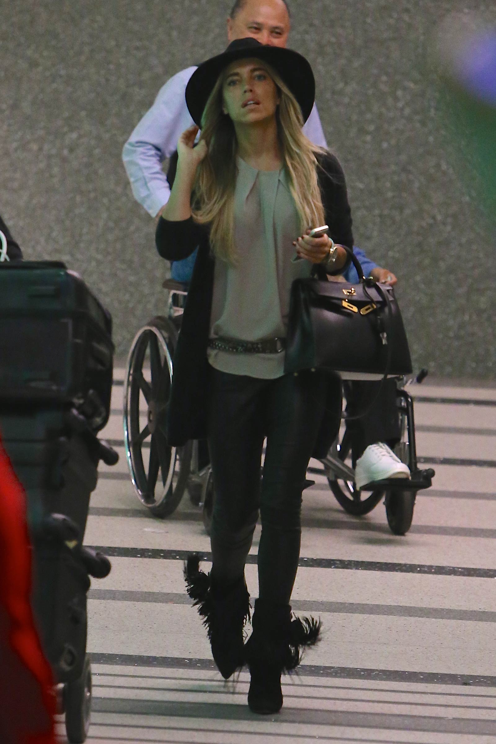 Sylvie Meis is seen at LAX