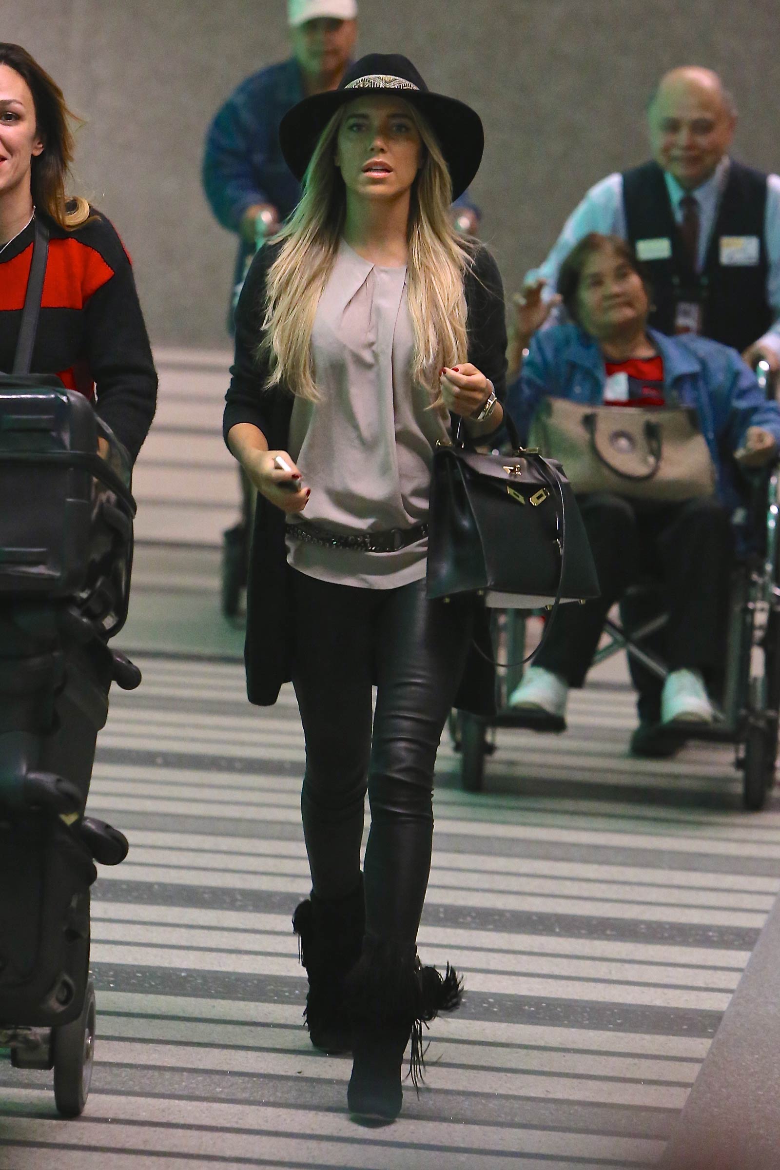 Sylvie Meis is seen at LAX