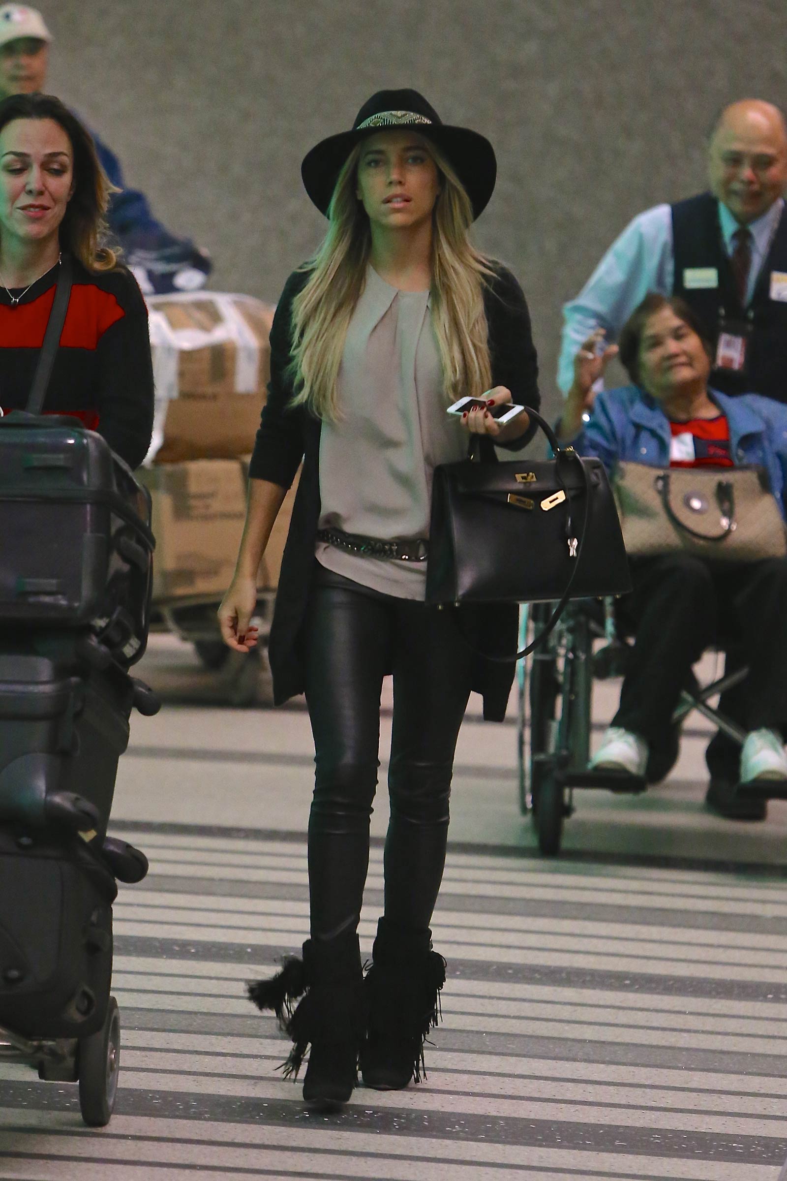 Sylvie Meis is seen at LAX