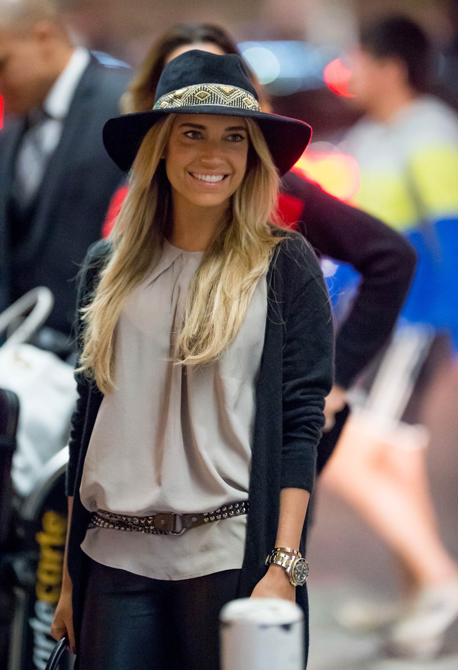 Sylvie Meis is seen at LAX