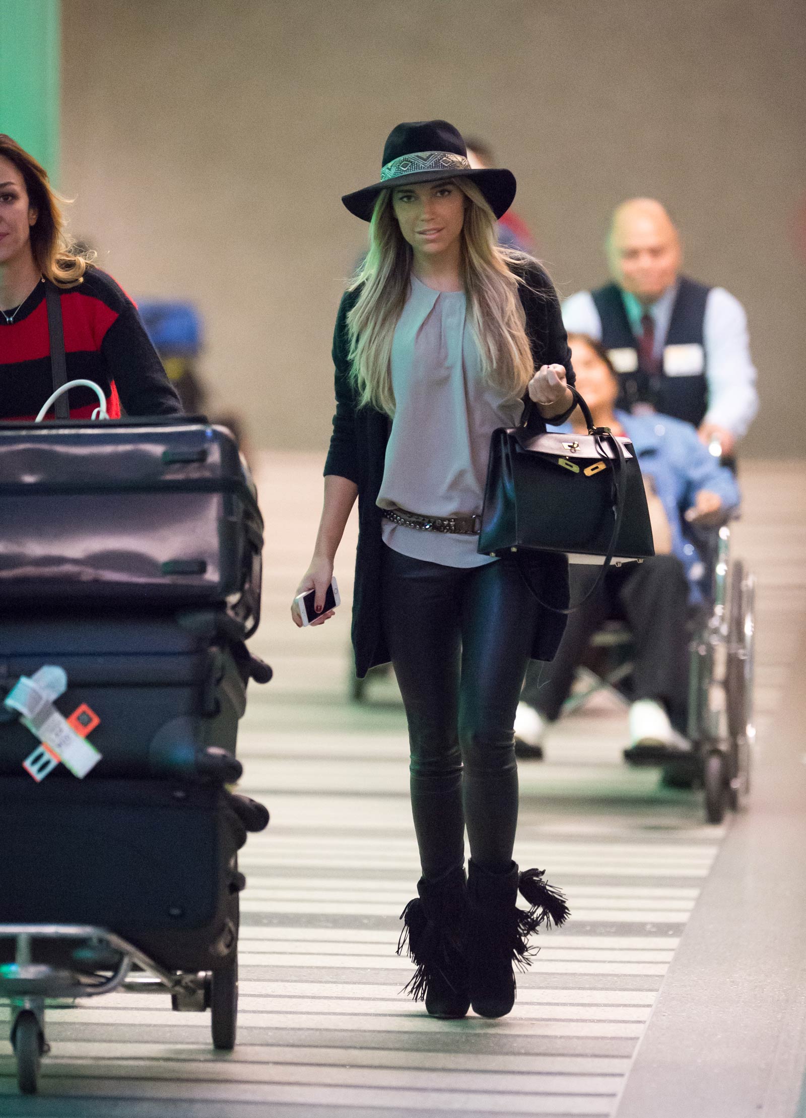 Sylvie Meis is seen at LAX