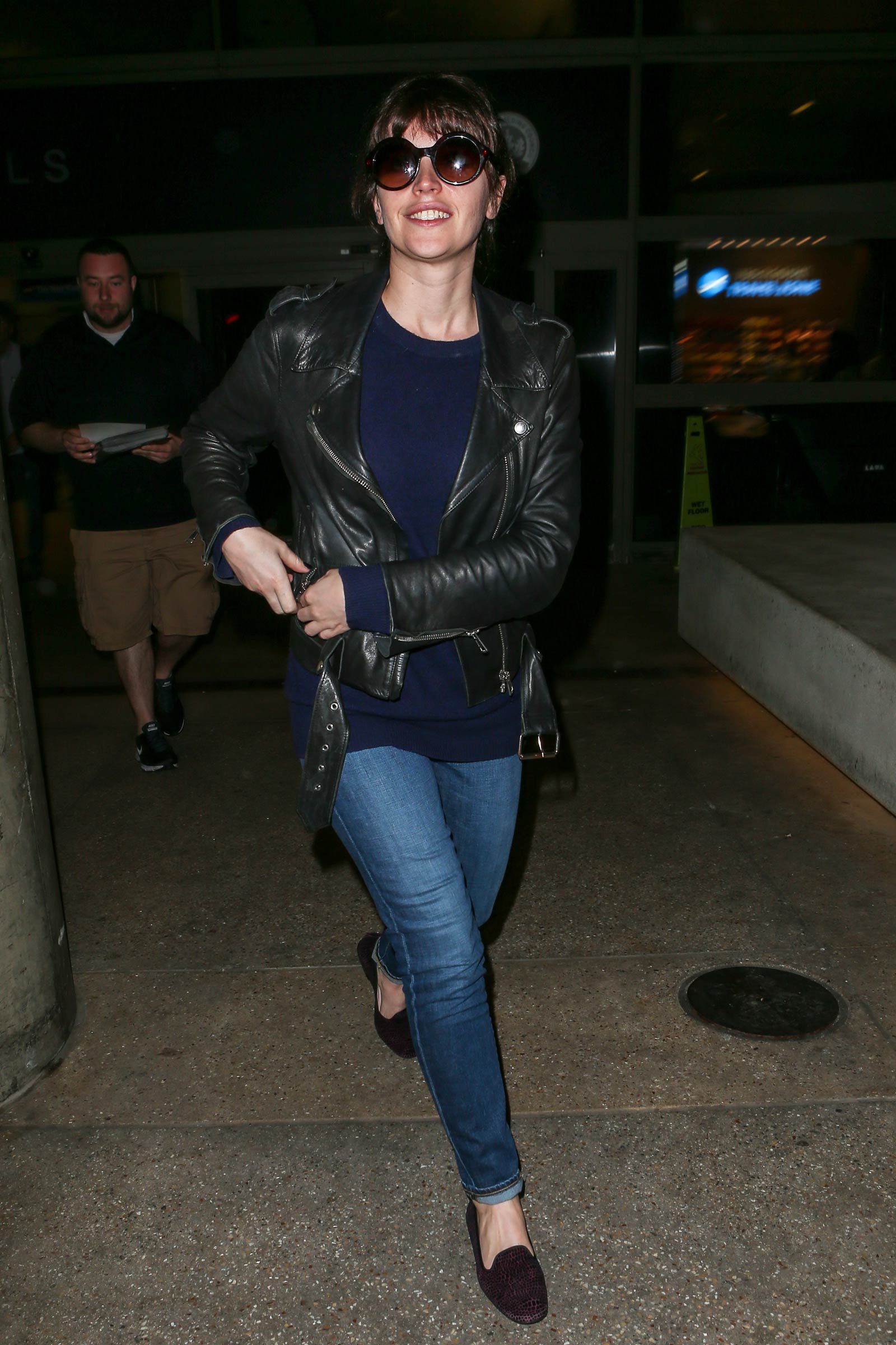 Felicity Jones at LAX airport in LA