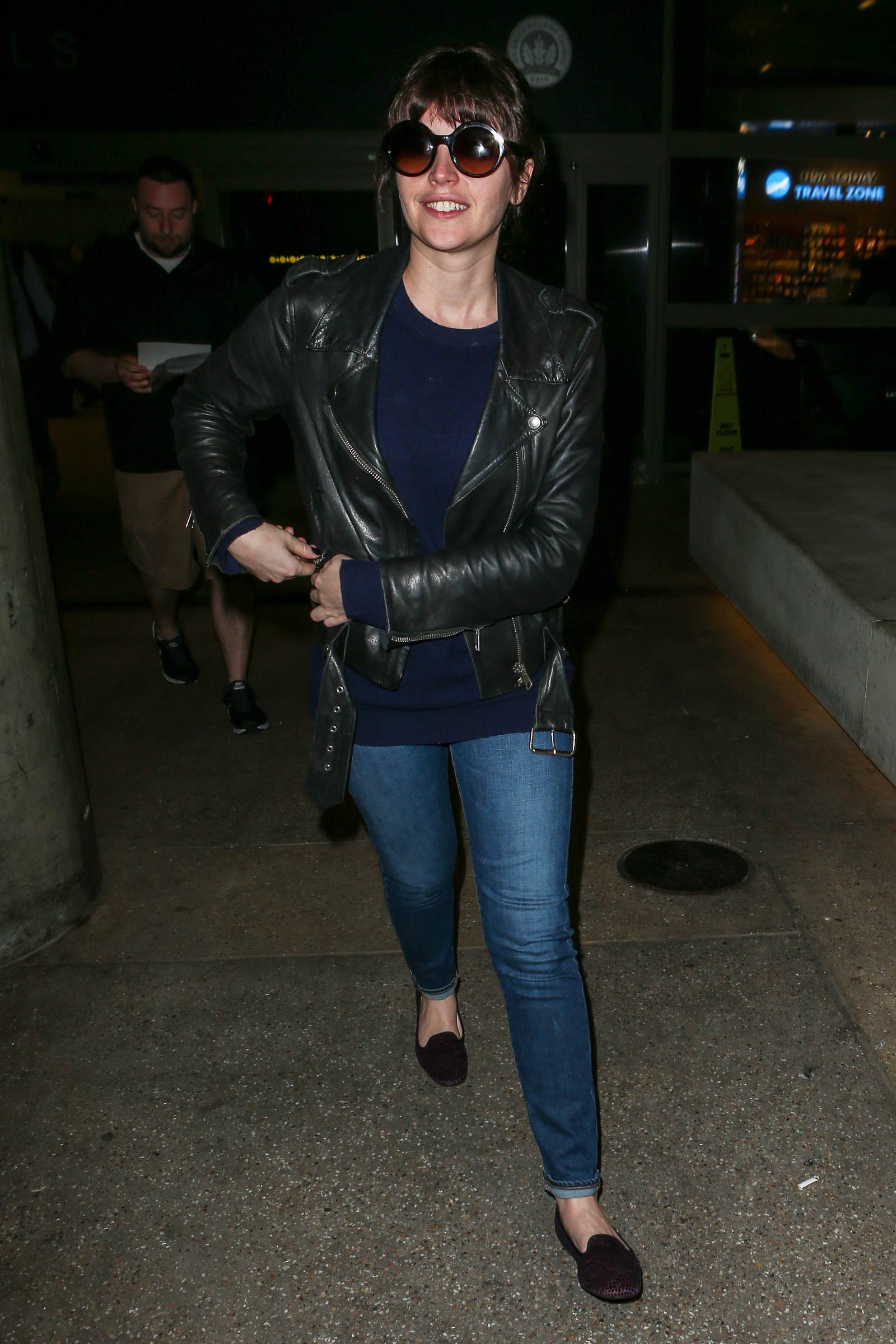 Felicity Jones at LAX airport in LA