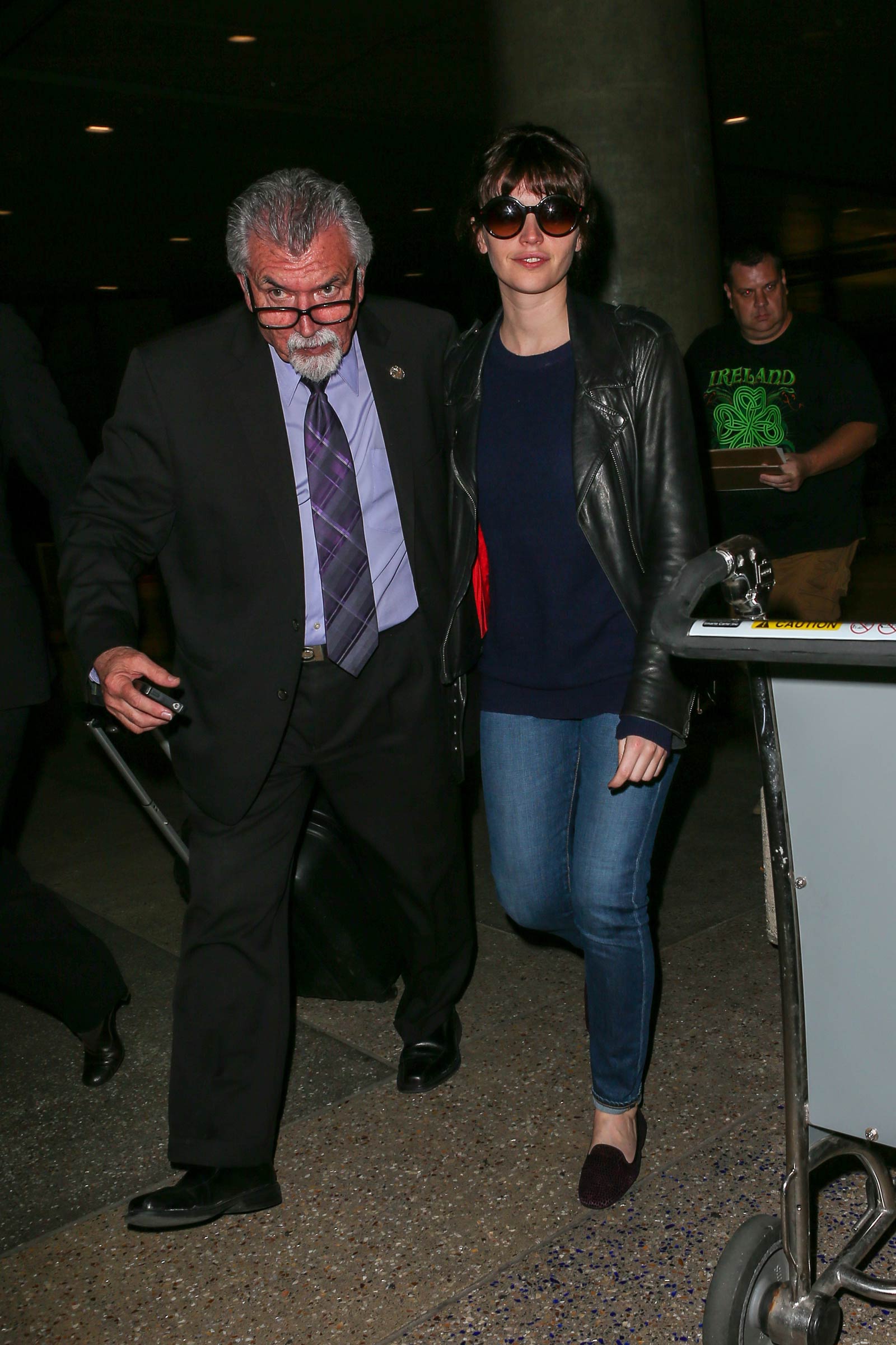 Felicity Jones at LAX airport in LA