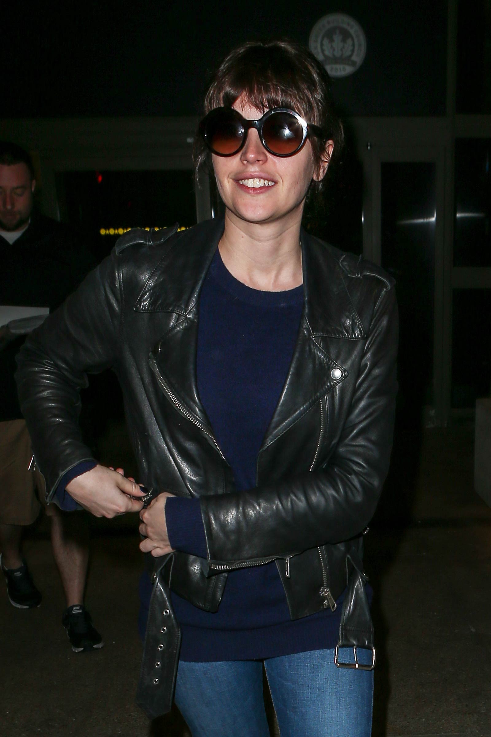 Felicity Jones at LAX airport in LA