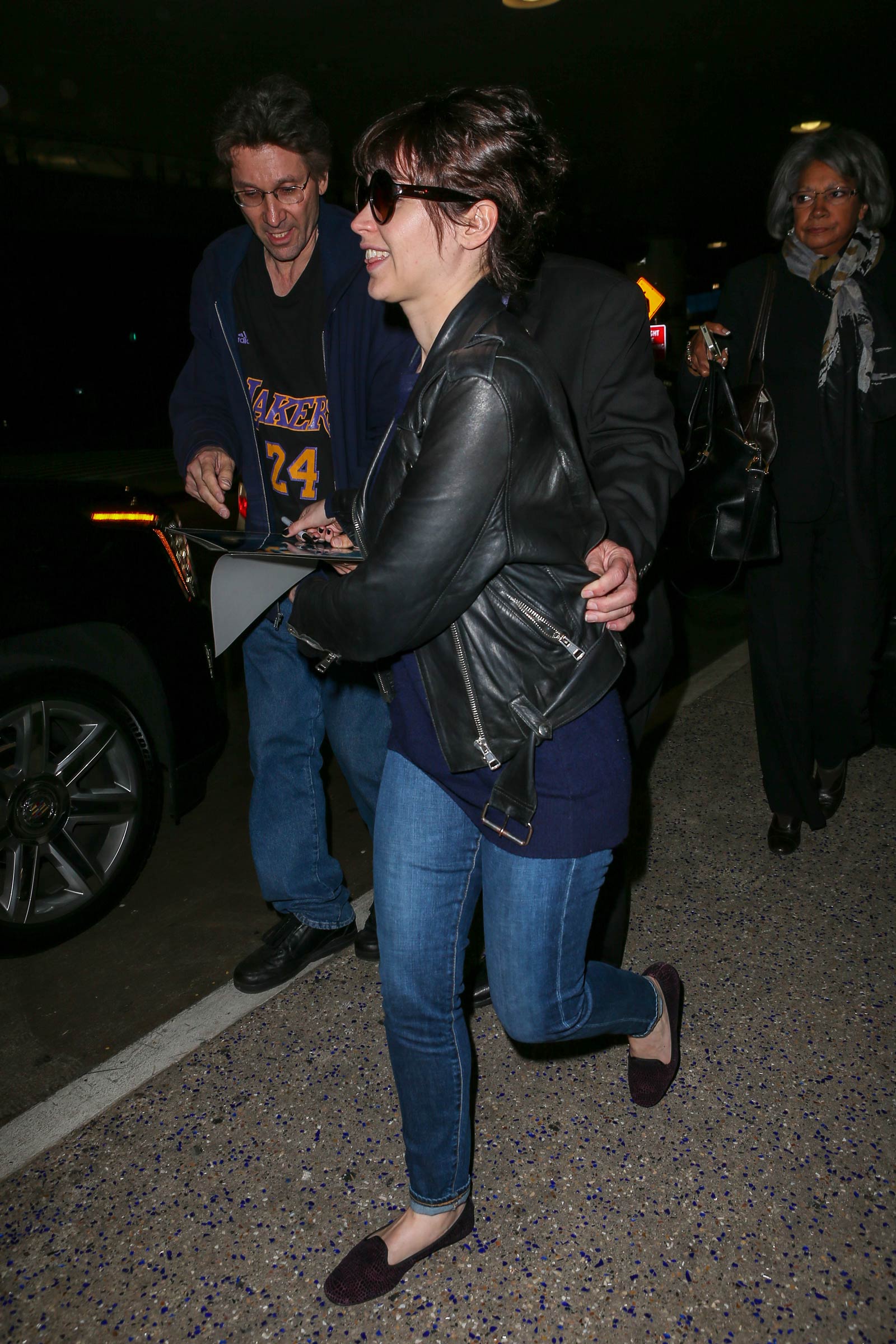 Felicity Jones at LAX airport in LA