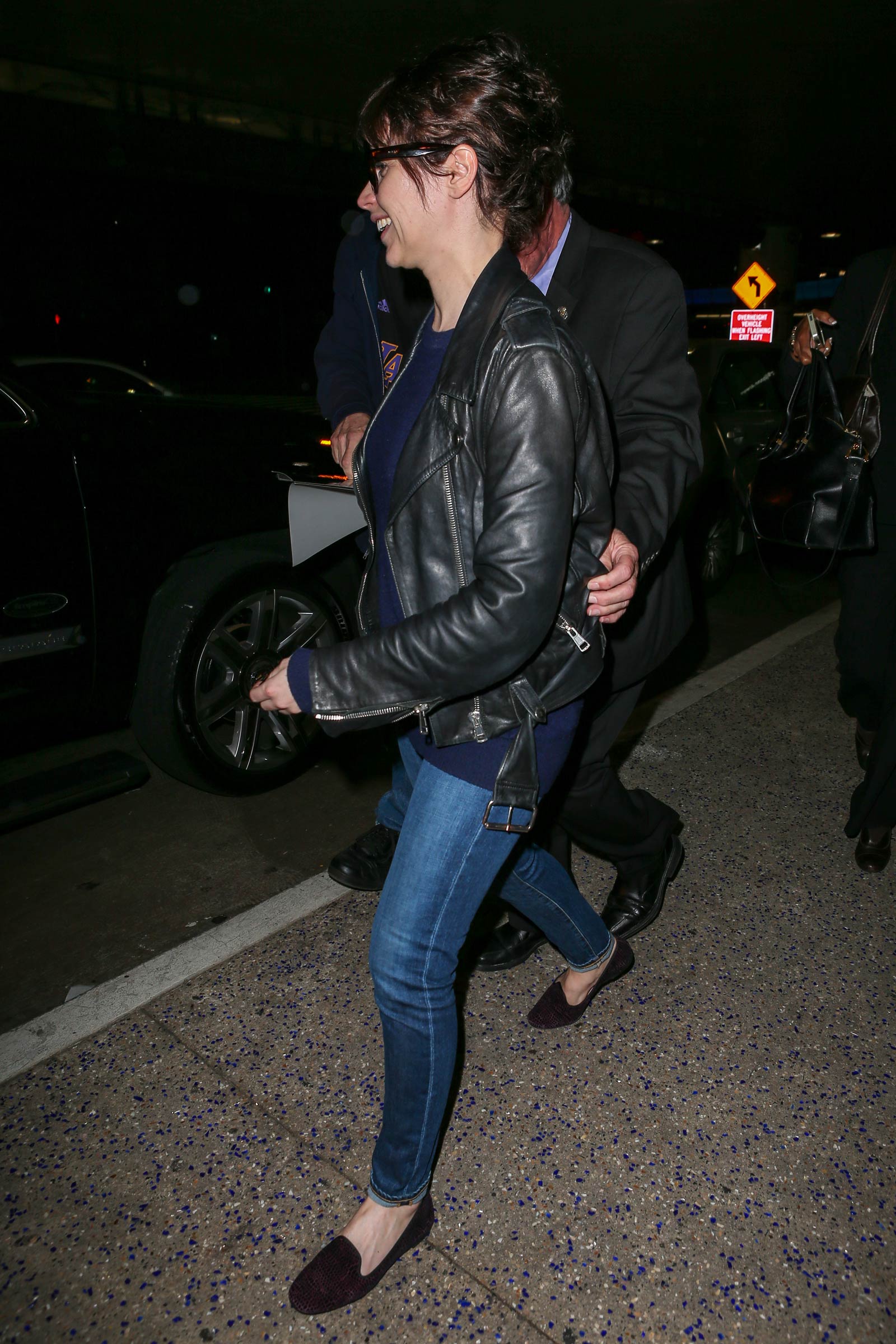 Felicity Jones at LAX airport in LA