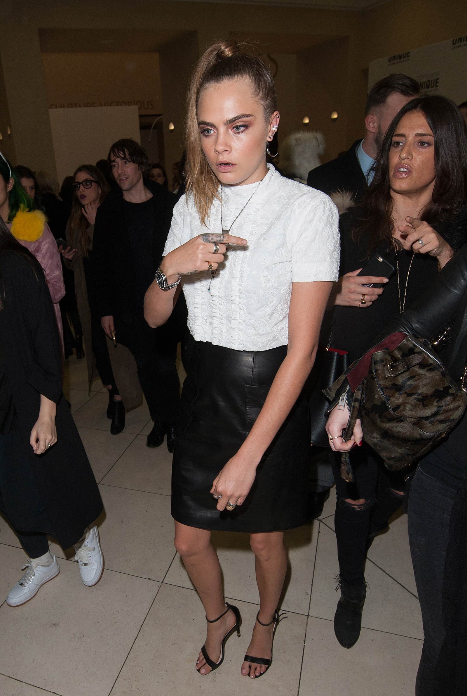 Cara Delevingne attends Topshop Unique Fashion Show