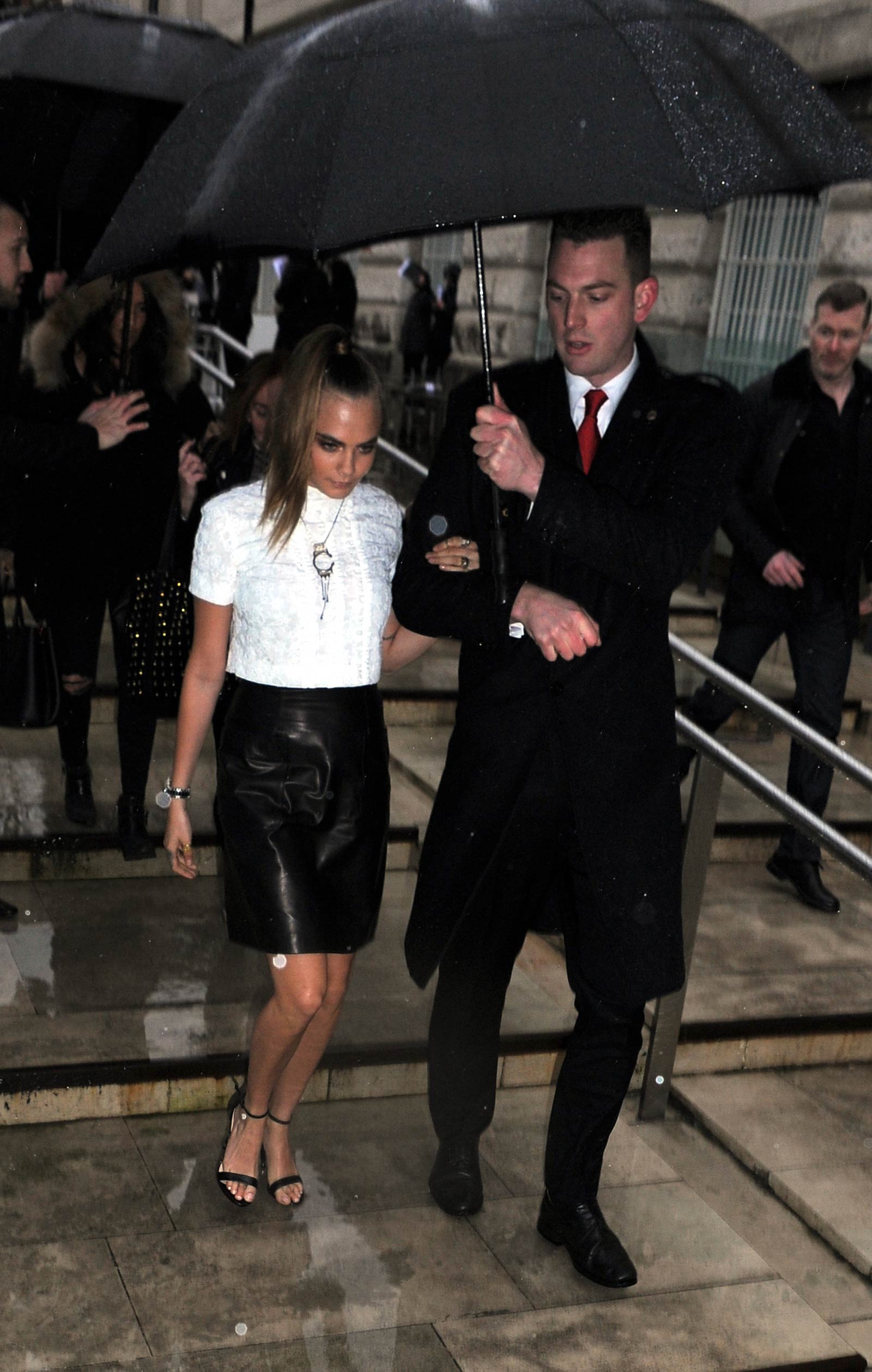 Cara Delevingne attends Topshop Unique Fashion Show