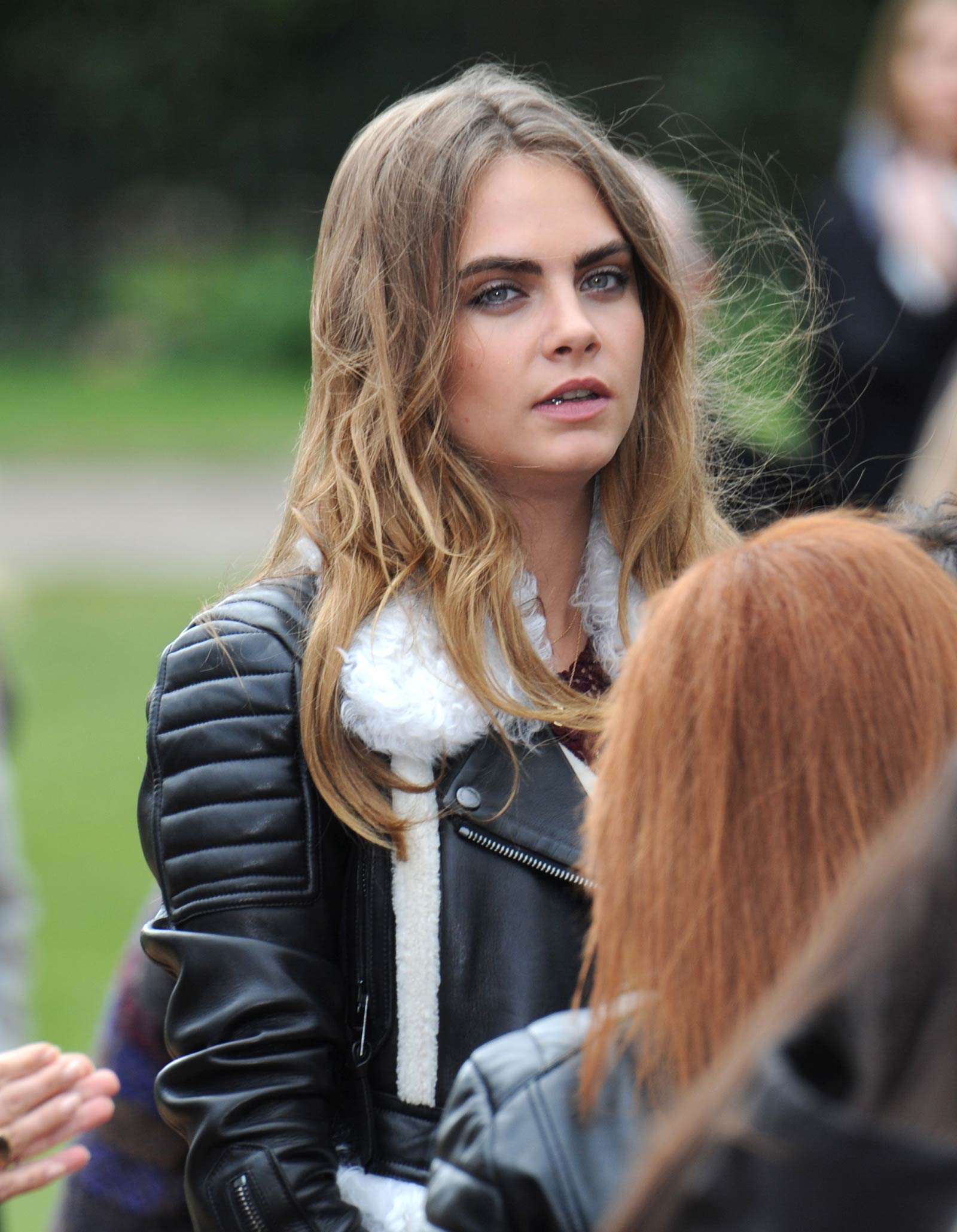 Cara Delevingne attends Burberry Prorsum catwalk show