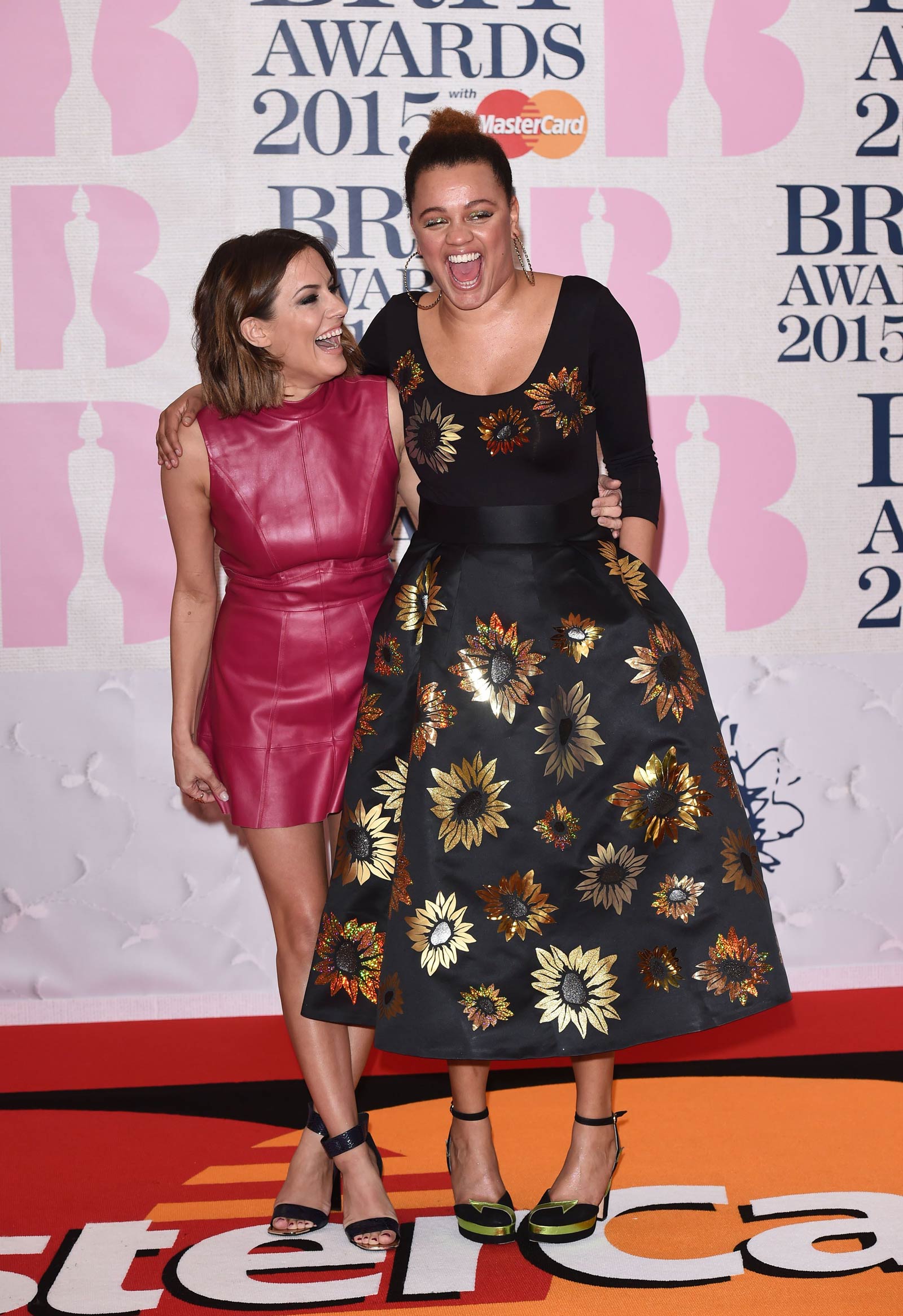 Caroline Flack attends The BRIT Awards 2015