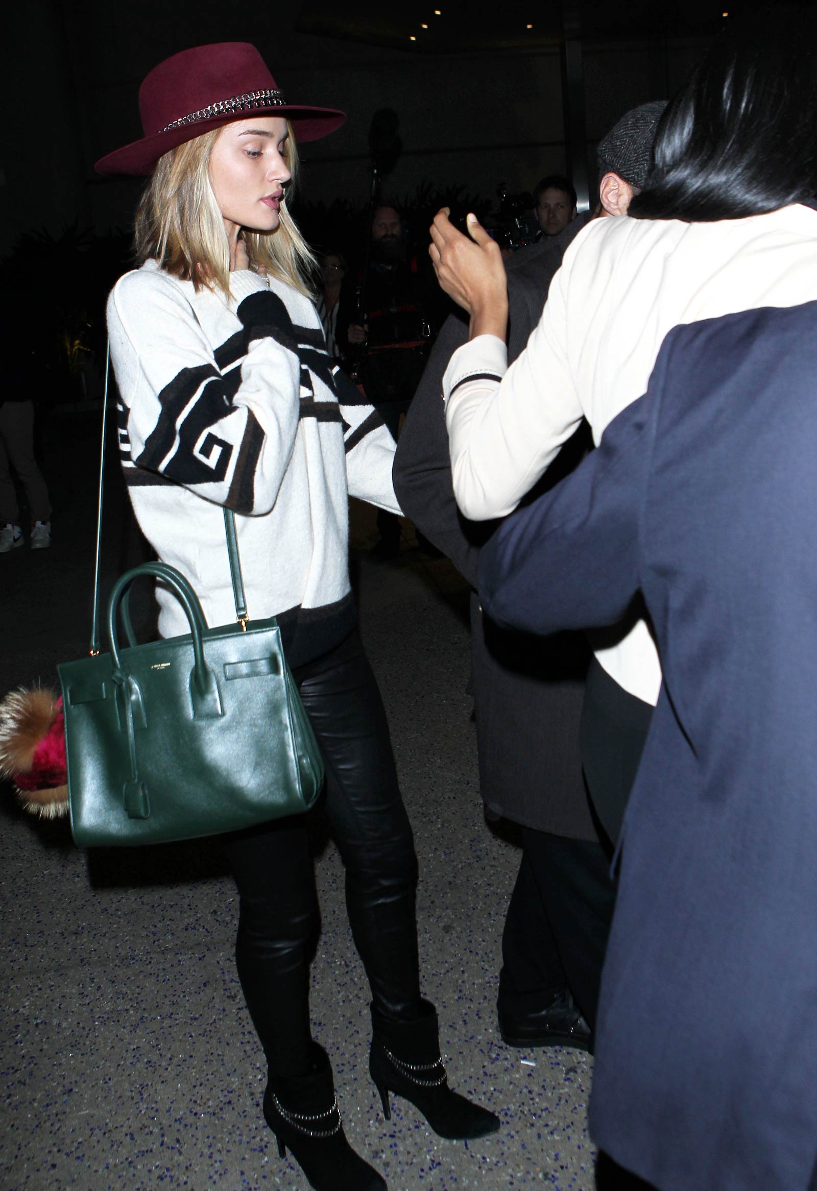 Rosie Huntington-Whiteley at LAX