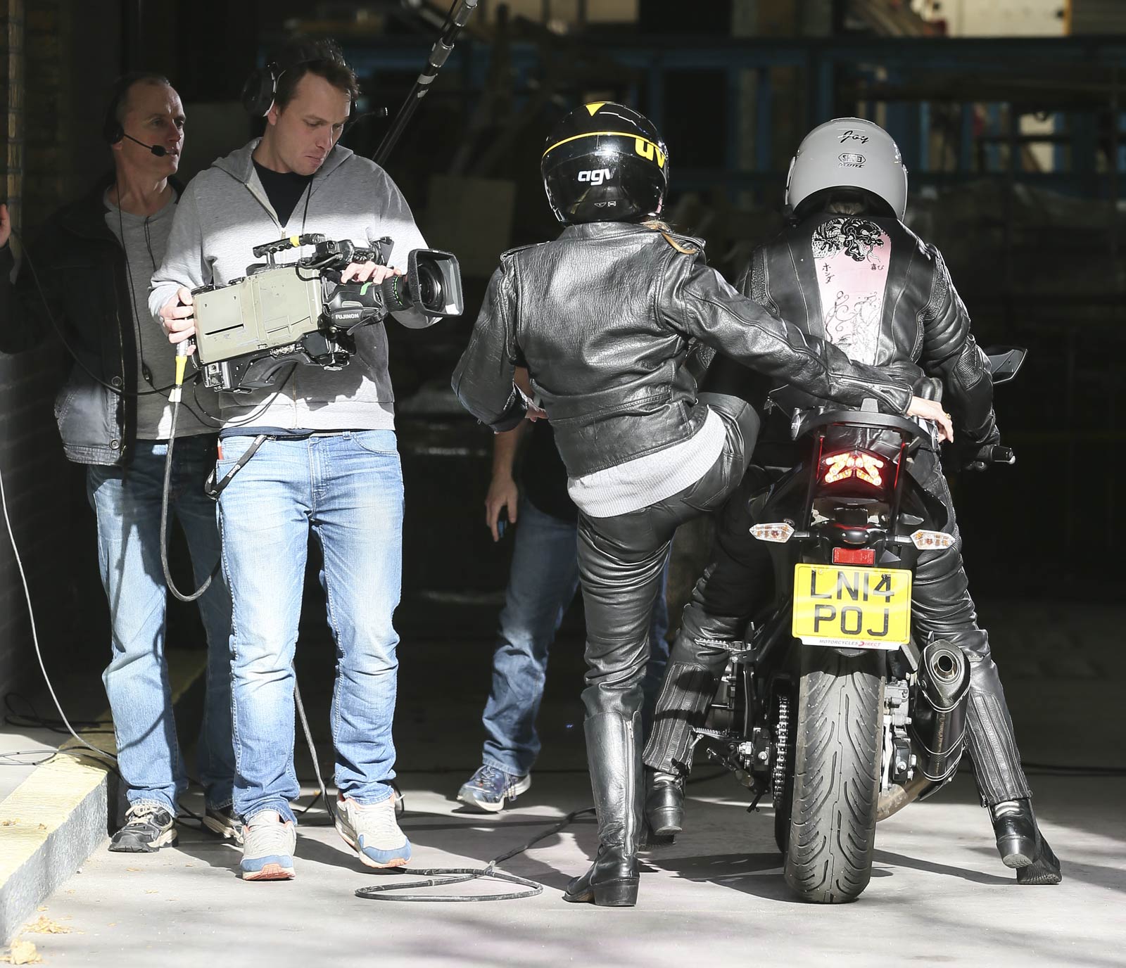 Amanda Holden seen arriving at the ITV studios