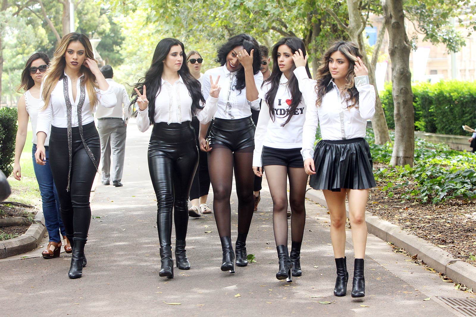 Fifth Harmony photoshooting in Surry Hills