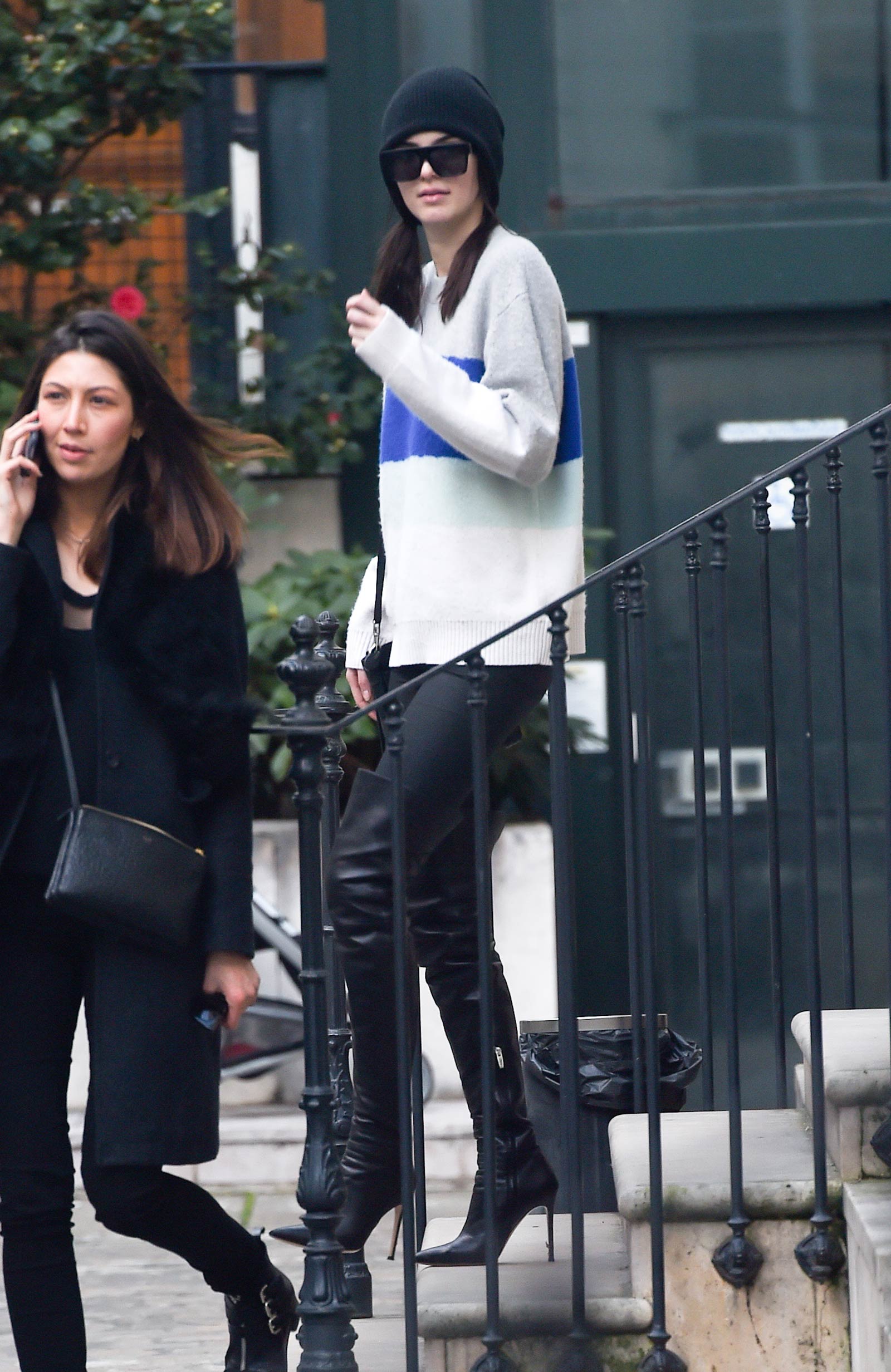 Kendall Jenner at a fitting for Vivienne Westwood in Paris