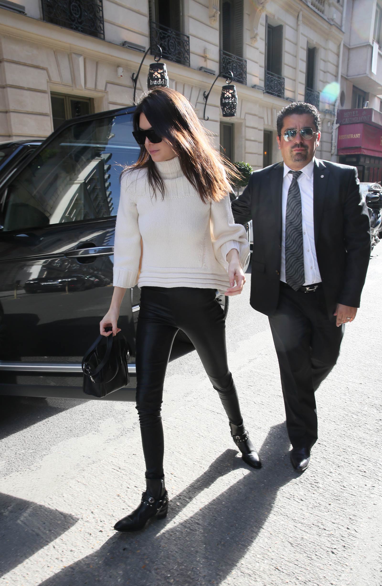 Kendall Jenner seen leaving the Celine store