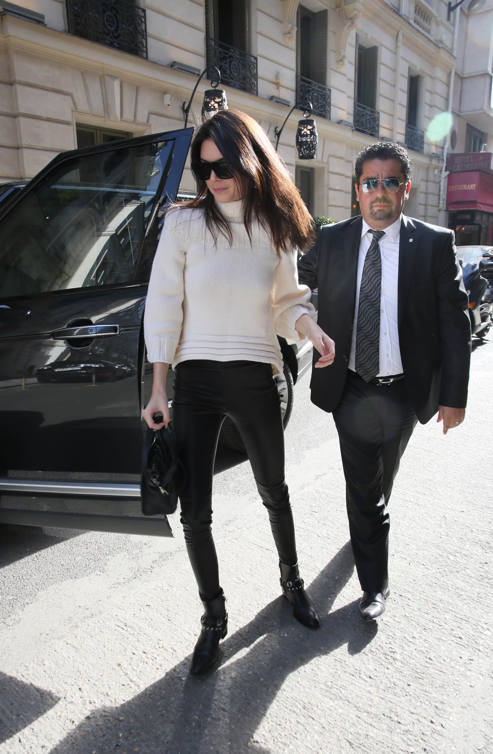 Kendall Jenner seen leaving the Celine store