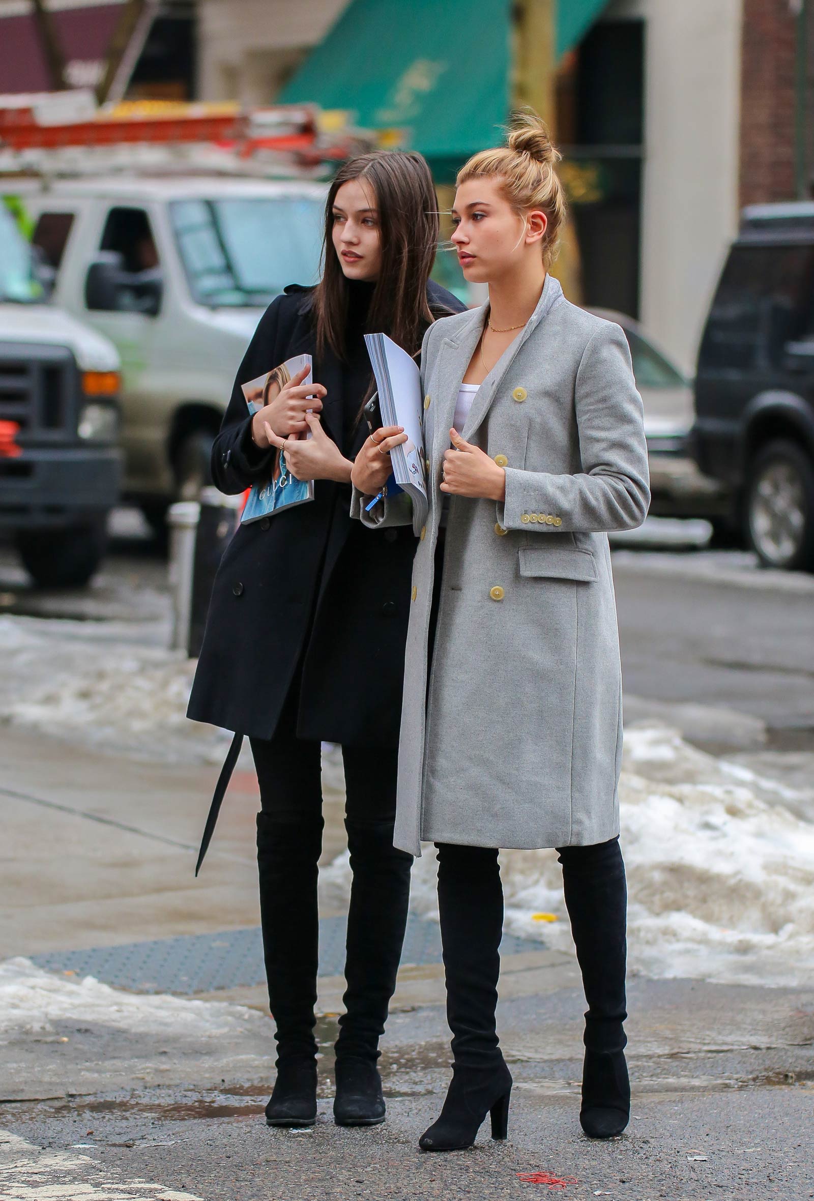 Hailey Baldwin out shopping in New York