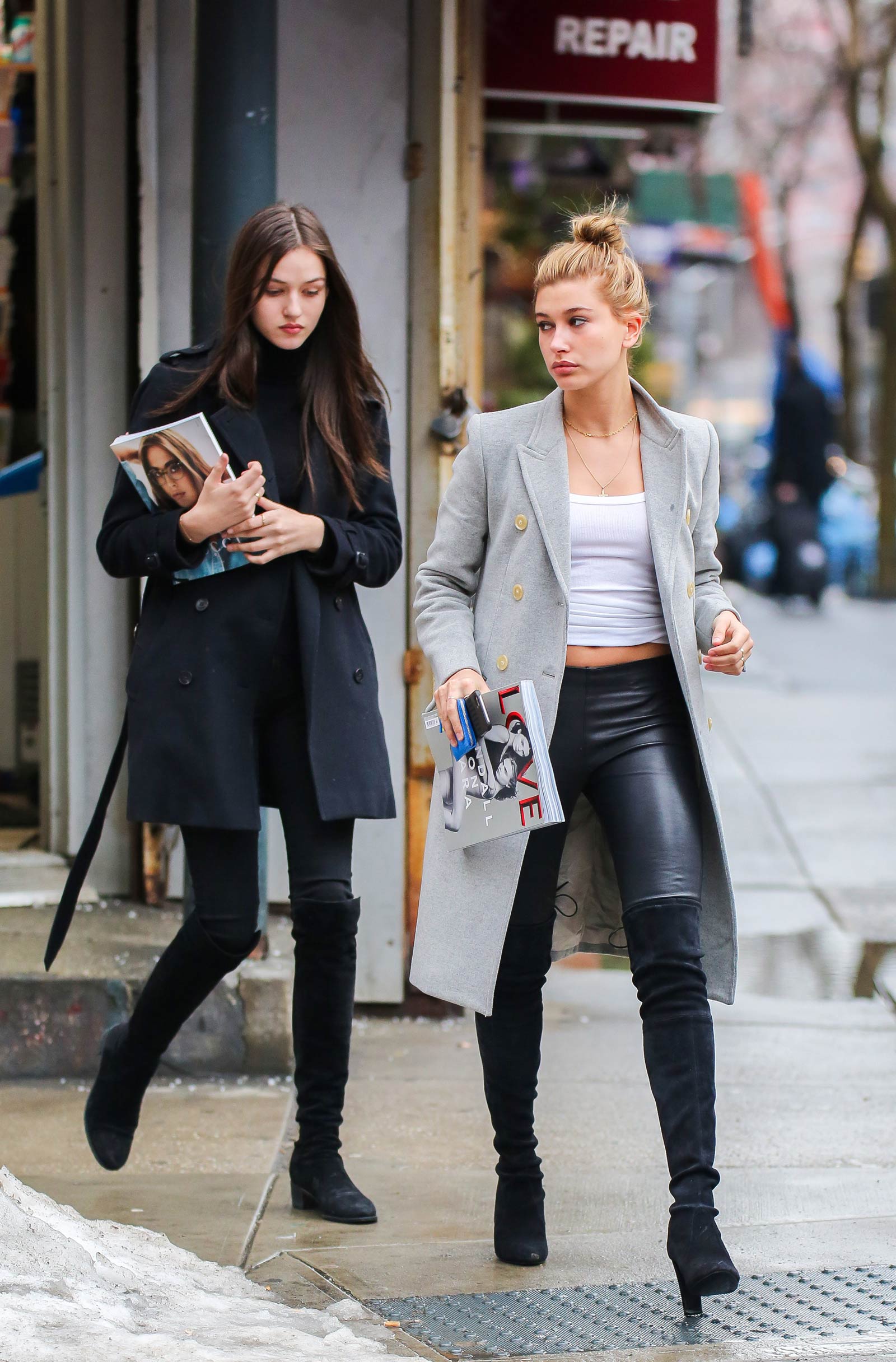 Hailey Baldwin out shopping in New York