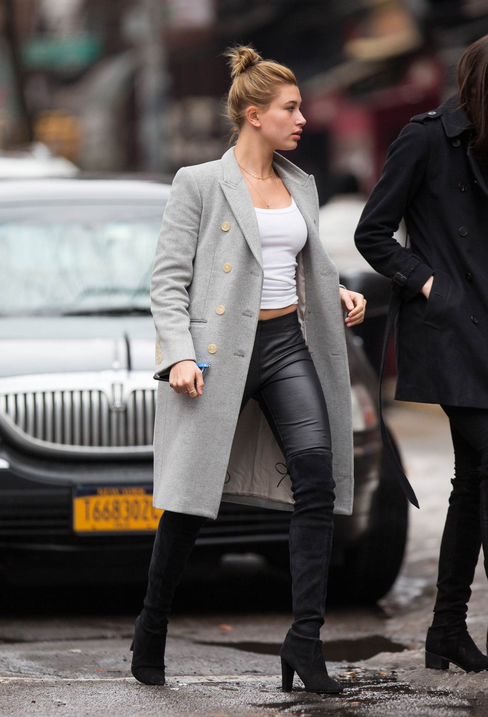 Hailey Baldwin out shopping in New York