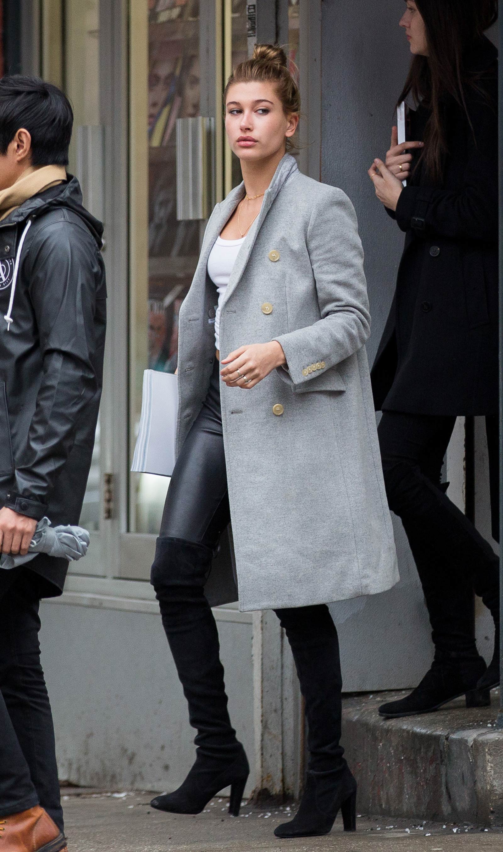 Hailey Baldwin out shopping in New York