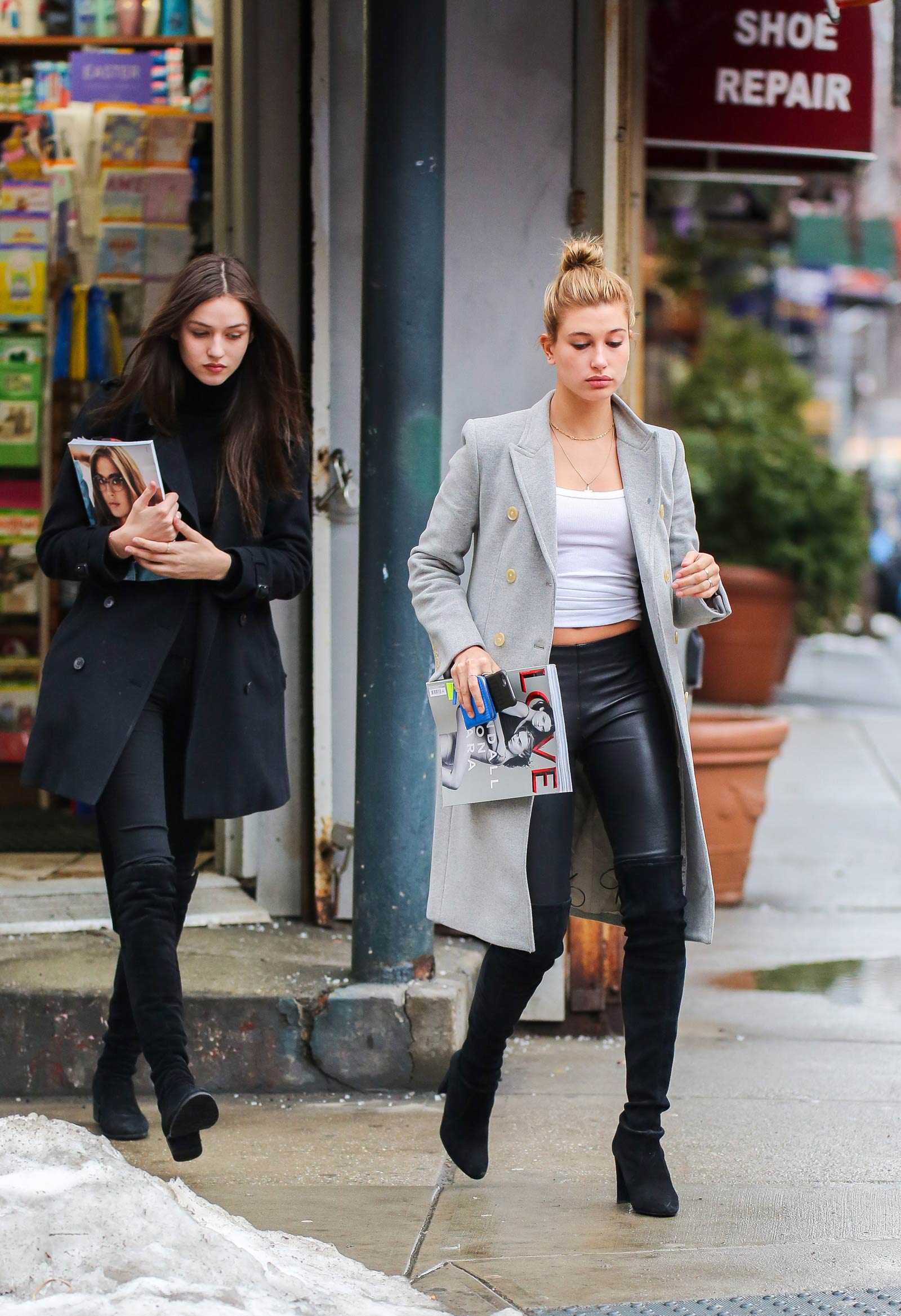 Hailey Baldwin out shopping in New York