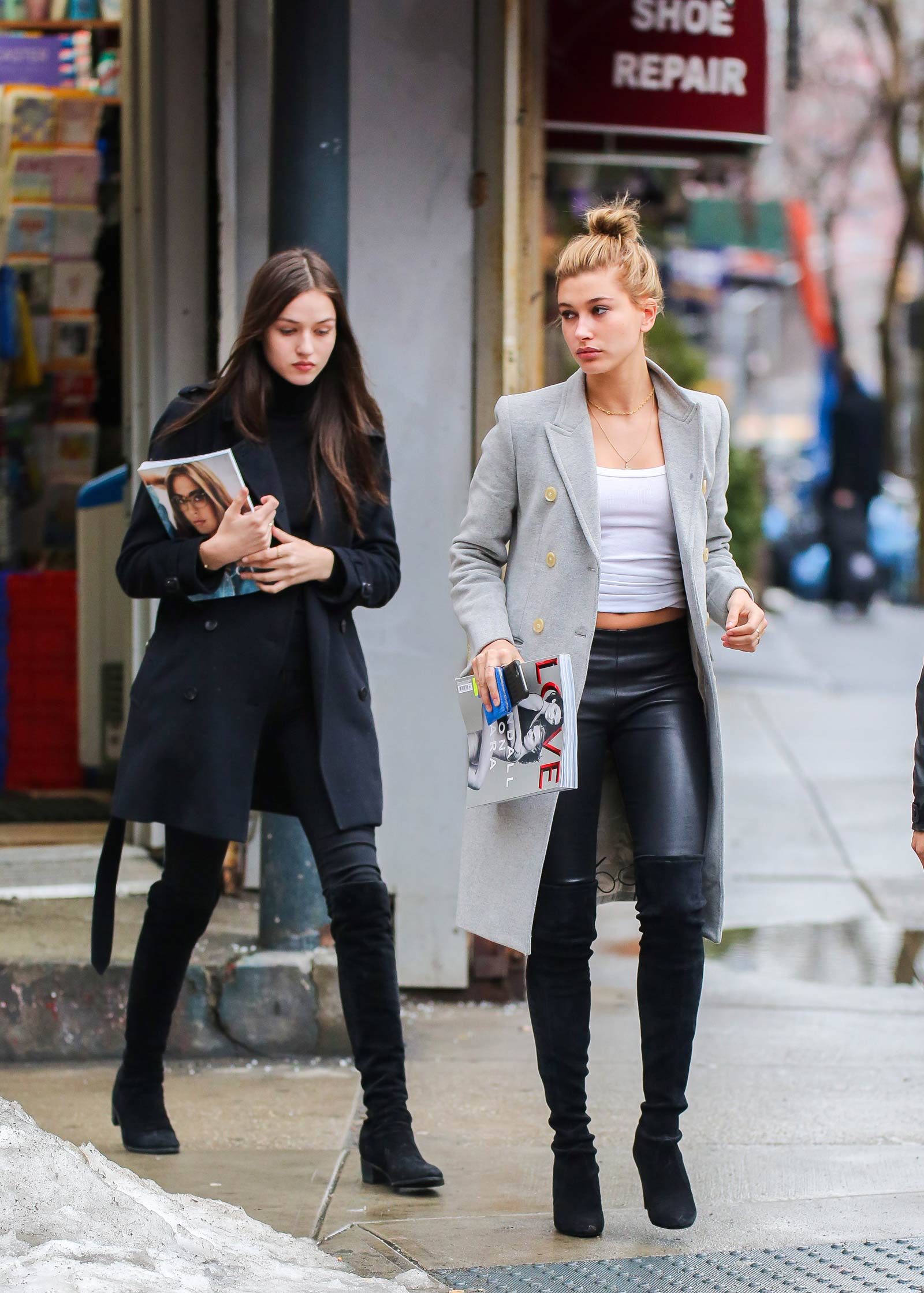 Hailey Baldwin out shopping in New York