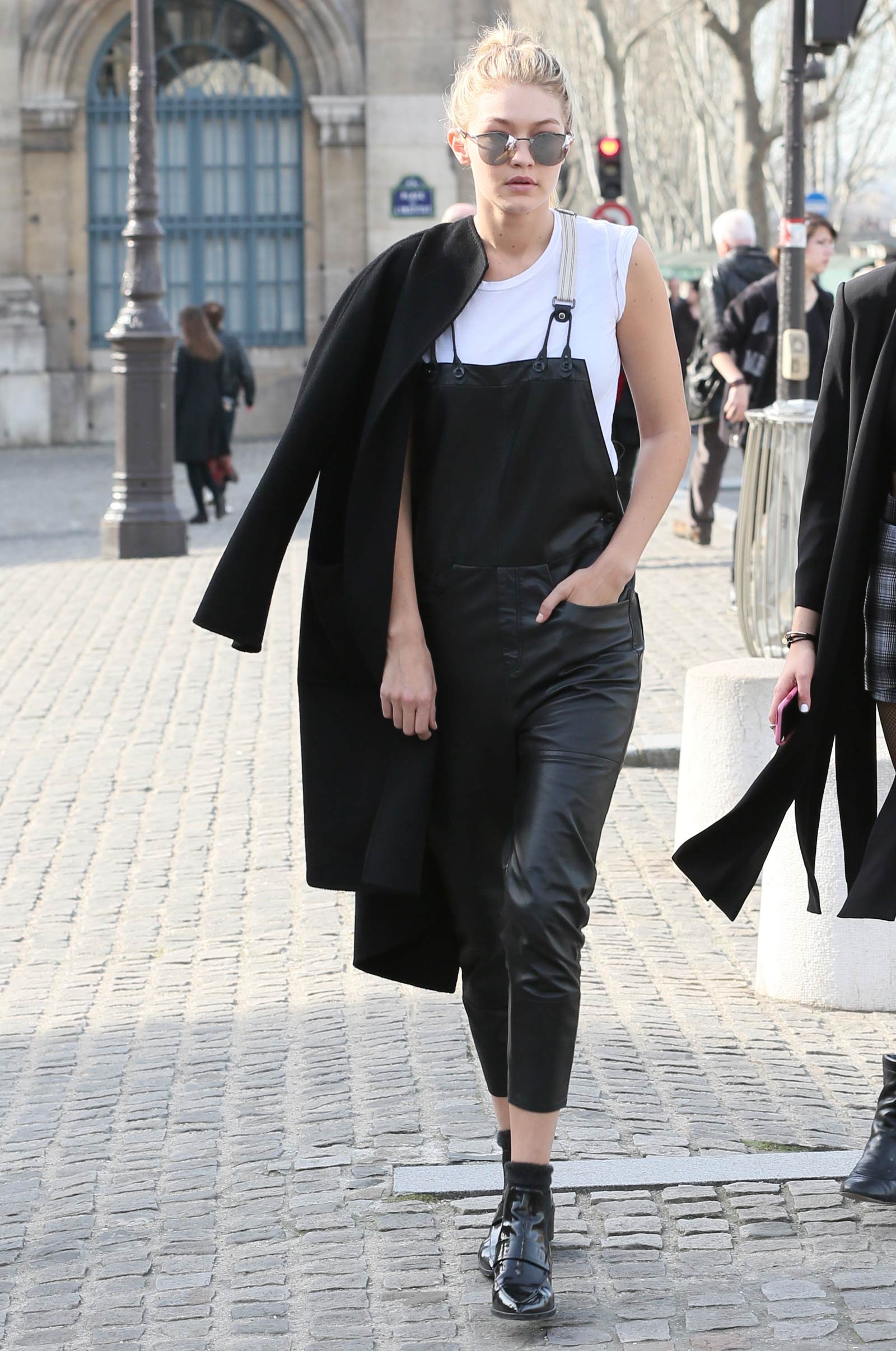 Gigi Hadid out and about candids in Paris