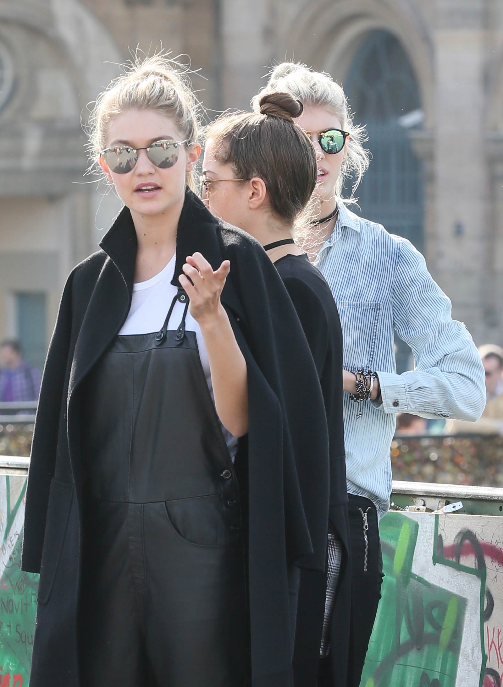 Gigi Hadid out and about candids in Paris