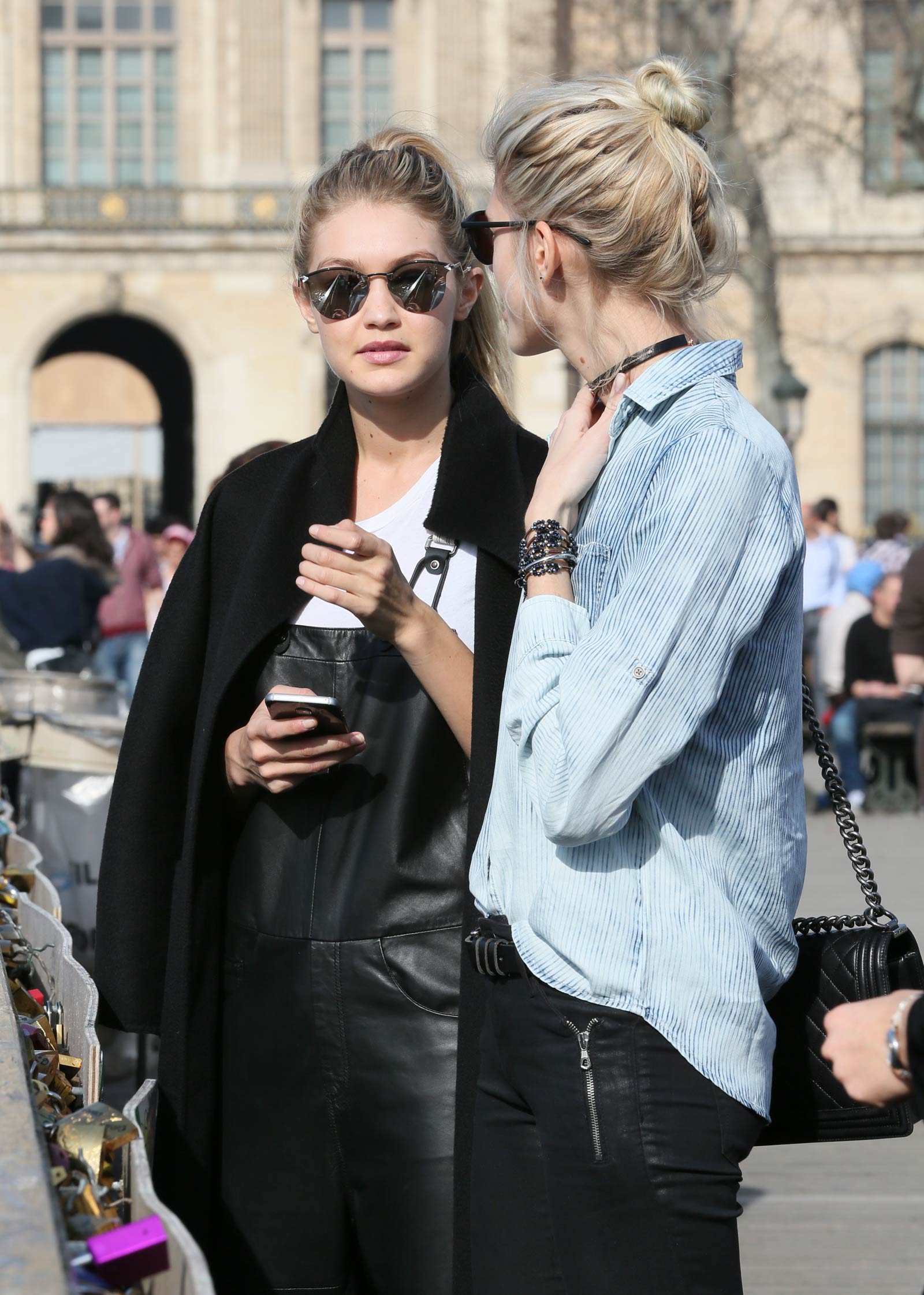 Gigi Hadid out and about candids in Paris