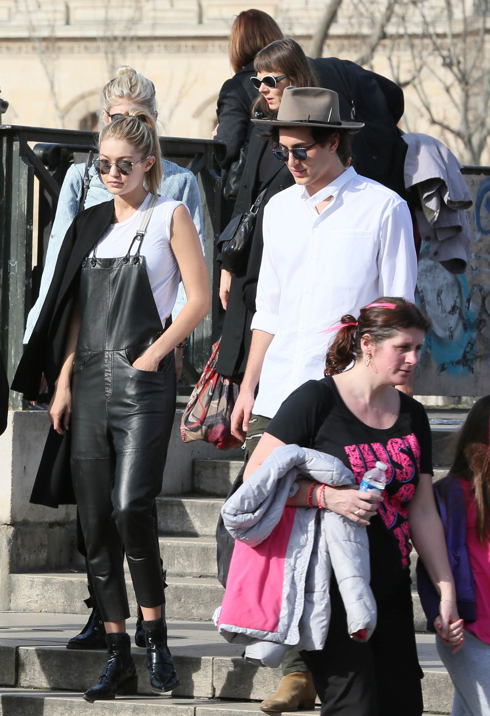 Gigi Hadid out and about candids in Paris