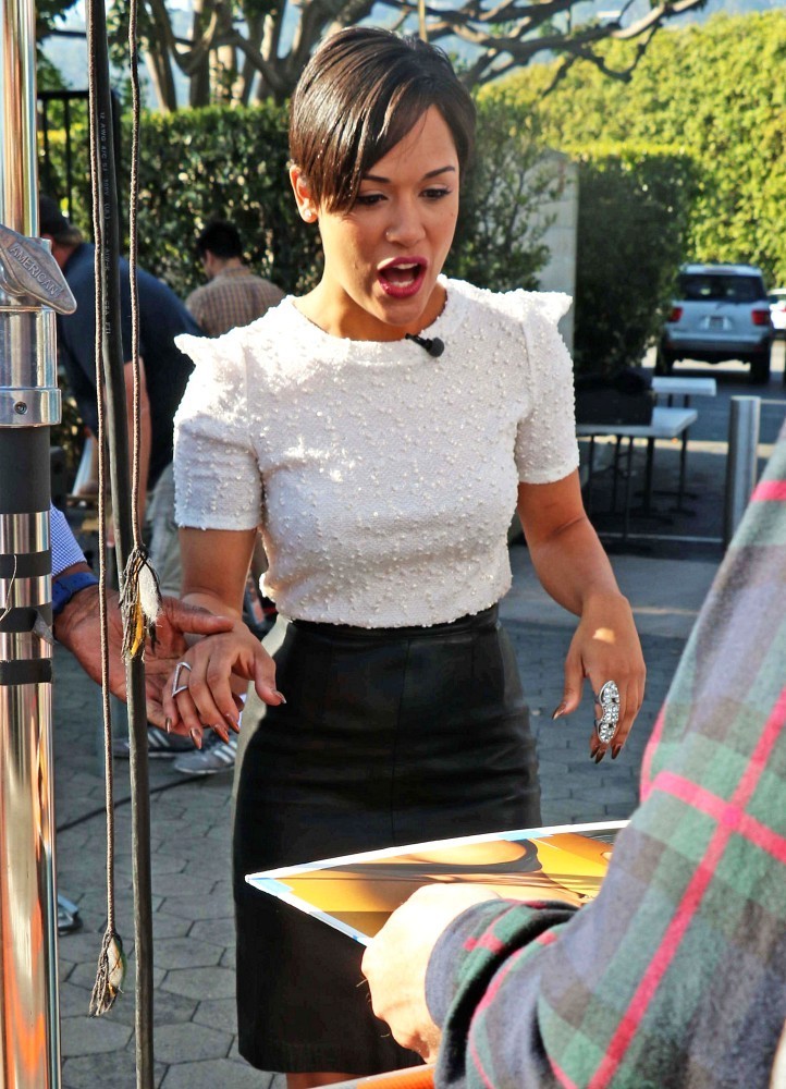 Grace Gealey is seen at Extra