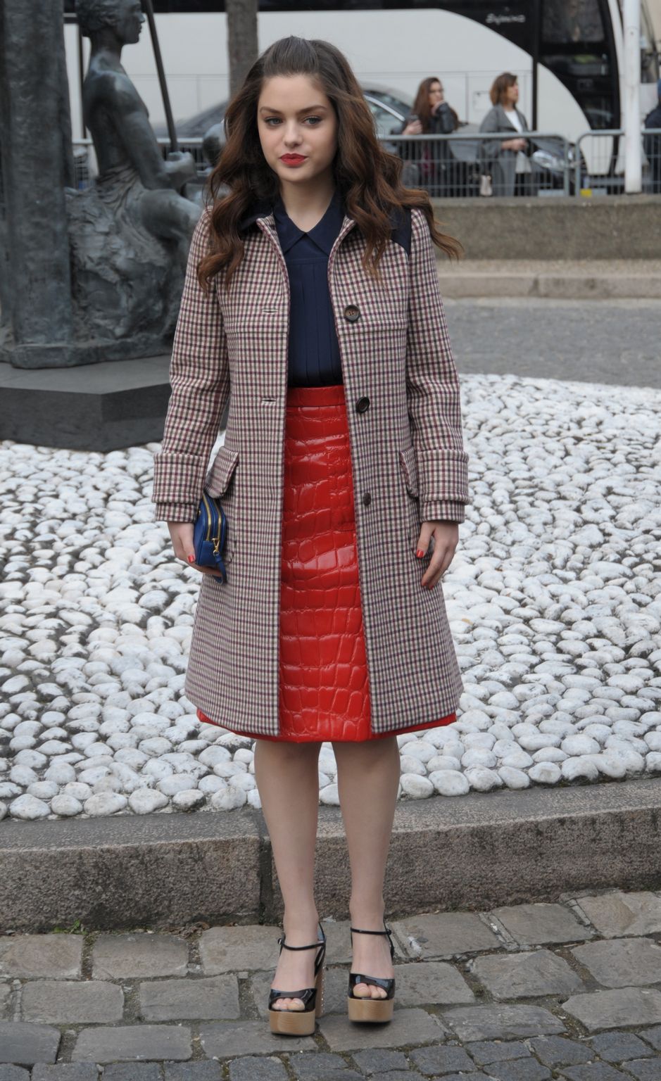 Odeya Rush seen leaving Miu Miu fashion show Fall/Winter ready-to-wear