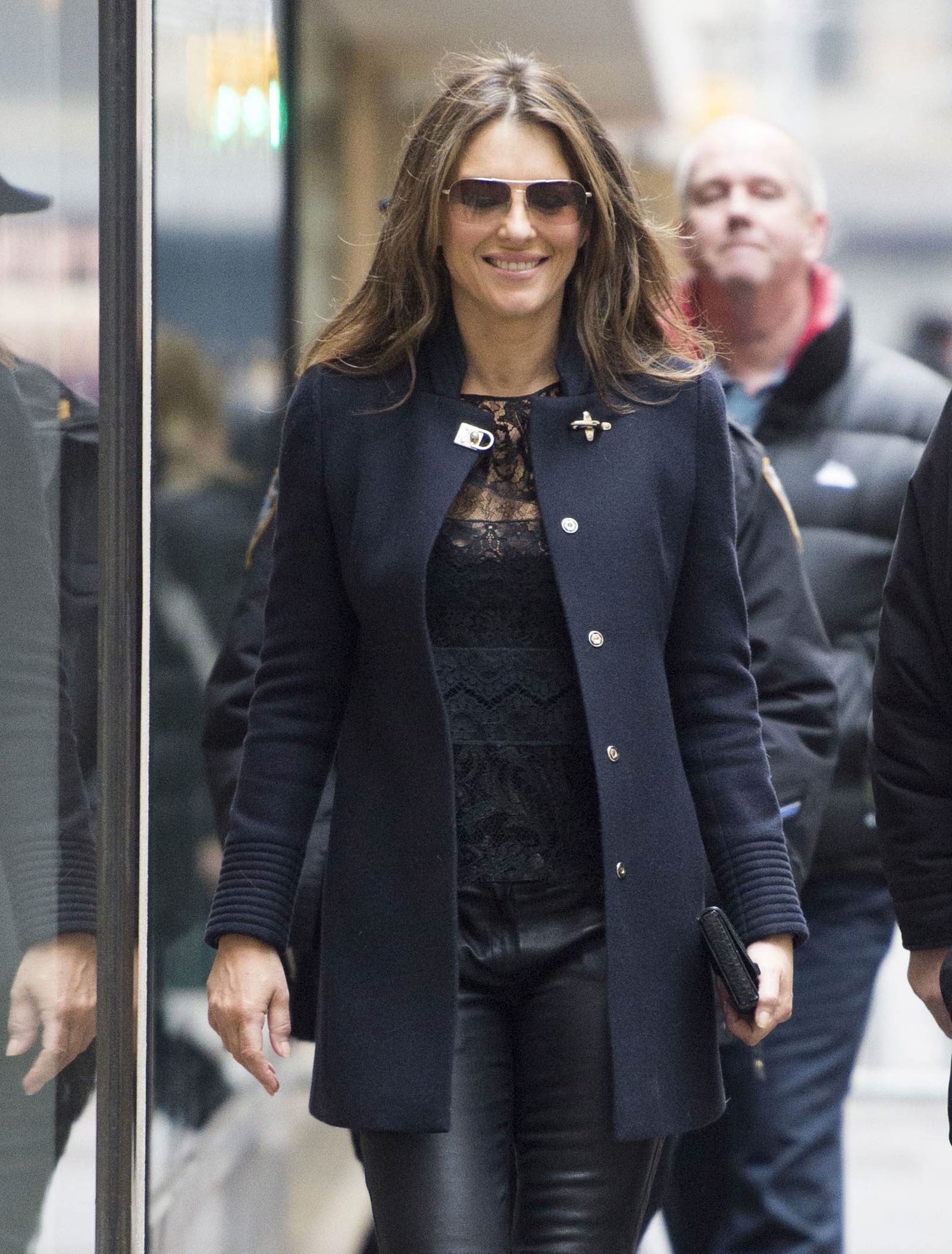 Liz Hurley out and about in NYC