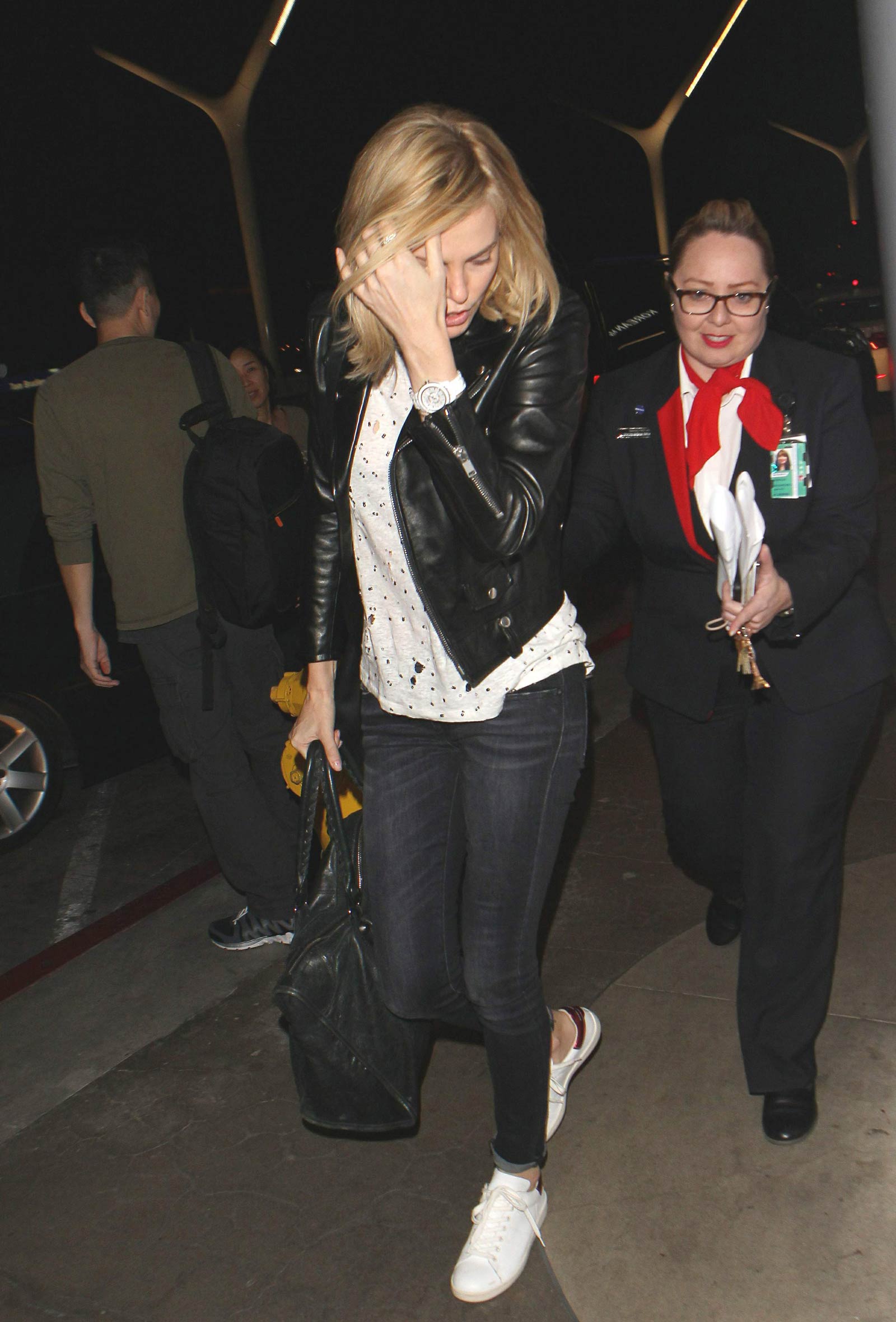 Charlize Theron catches flight out of LAX Airport