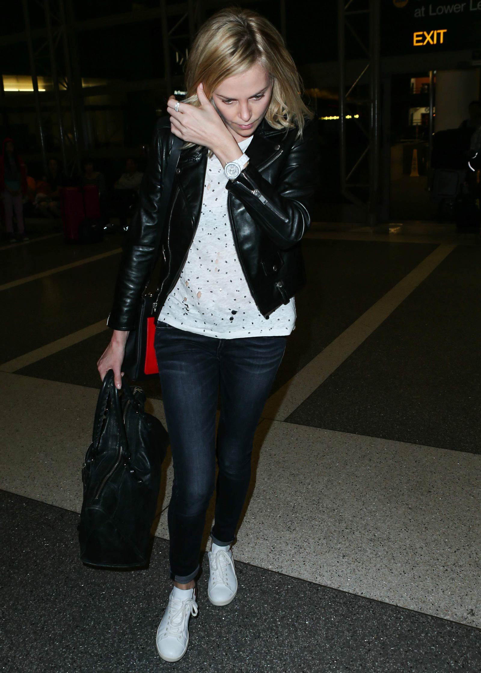 Charlize Theron catches flight out of LAX Airport