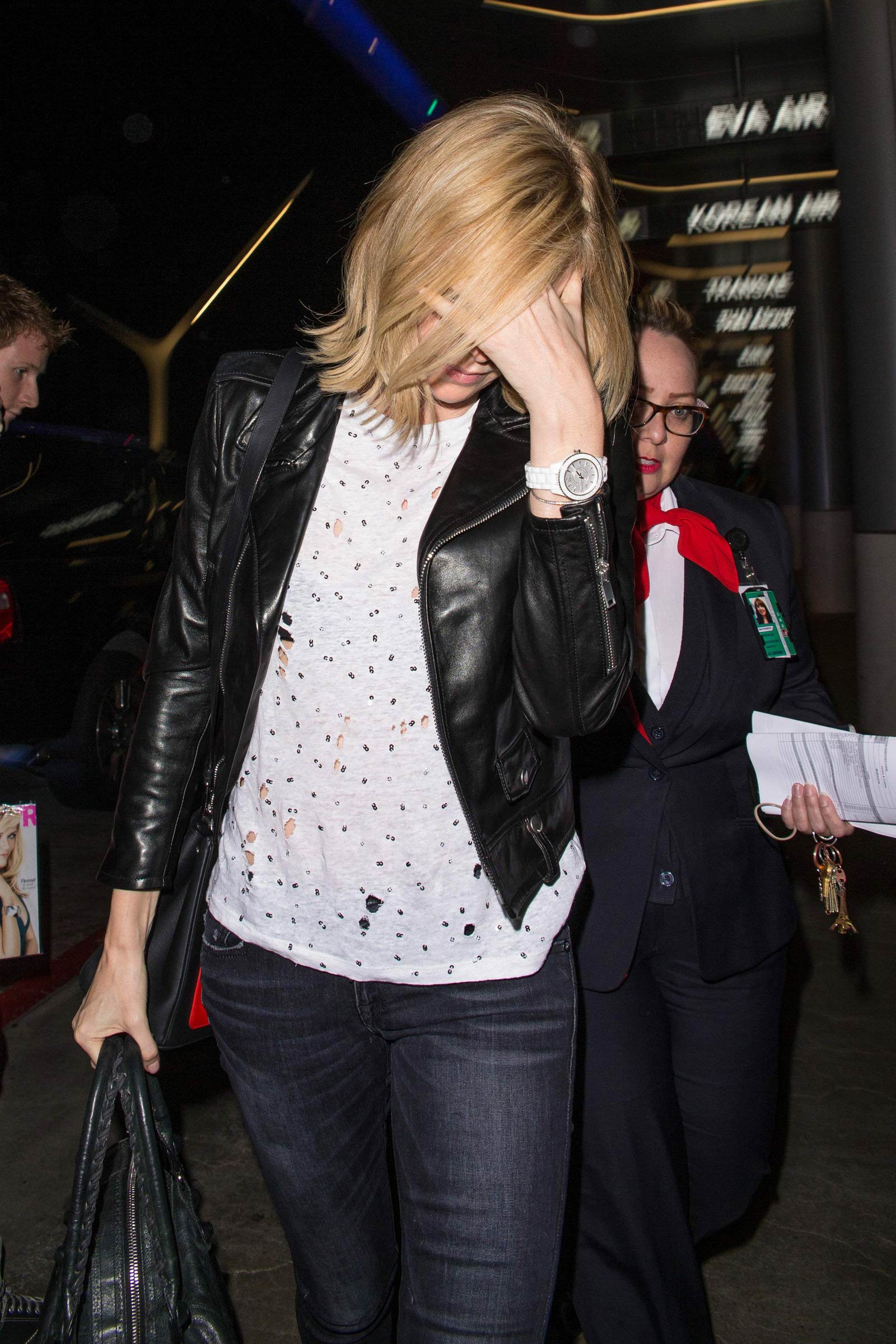 Charlize Theron catches flight out of LAX Airport