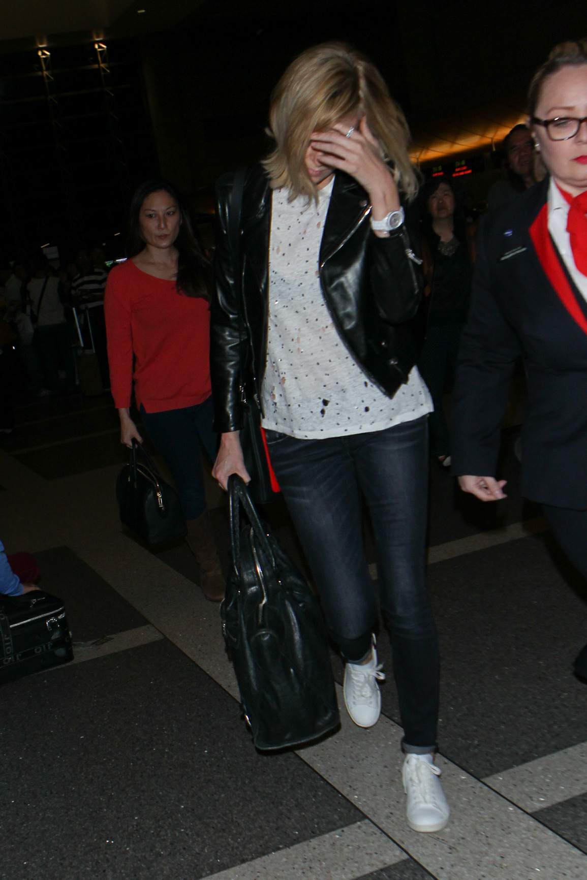 Charlize Theron catches flight out of LAX Airport