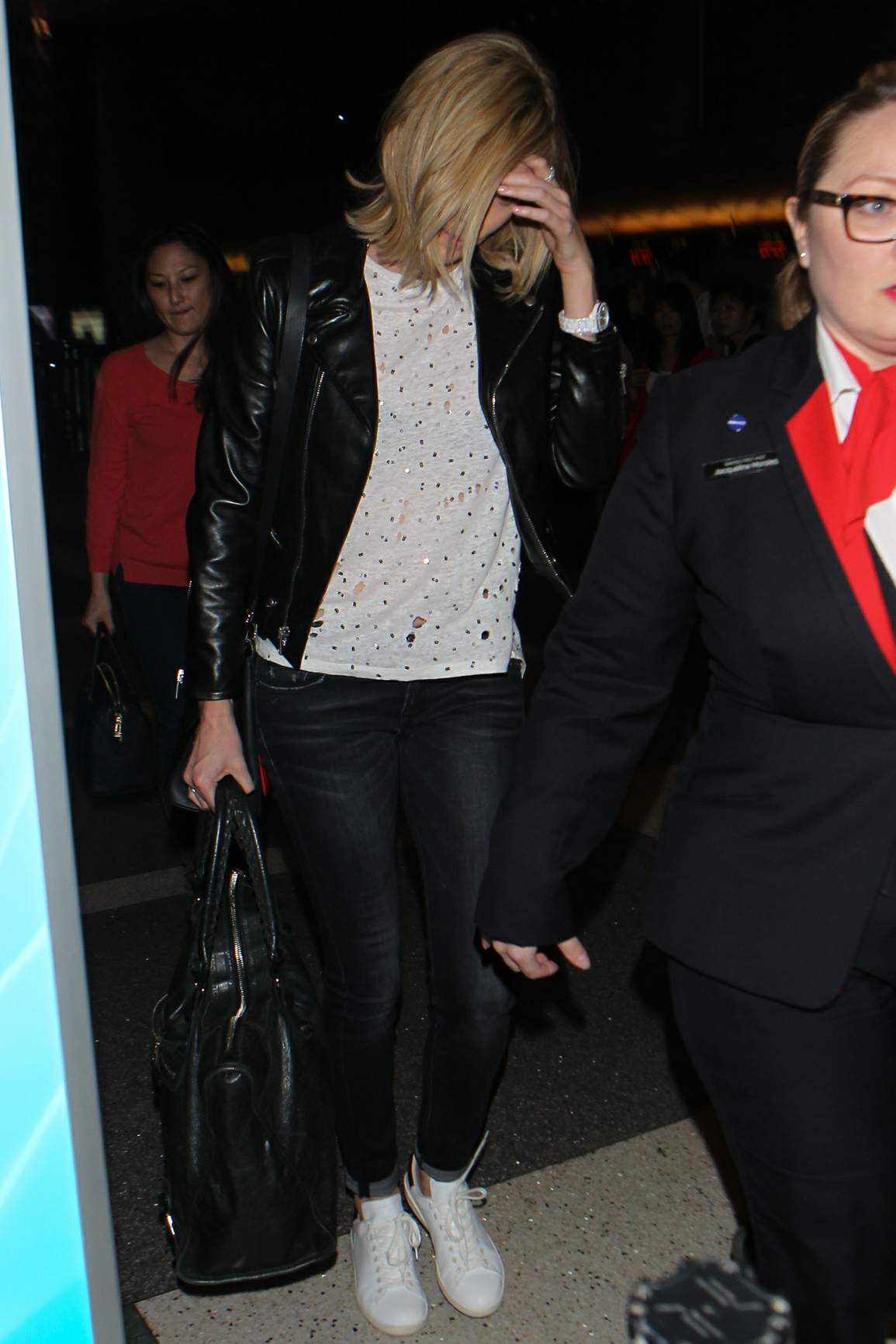 Charlize Theron catches flight out of LAX Airport