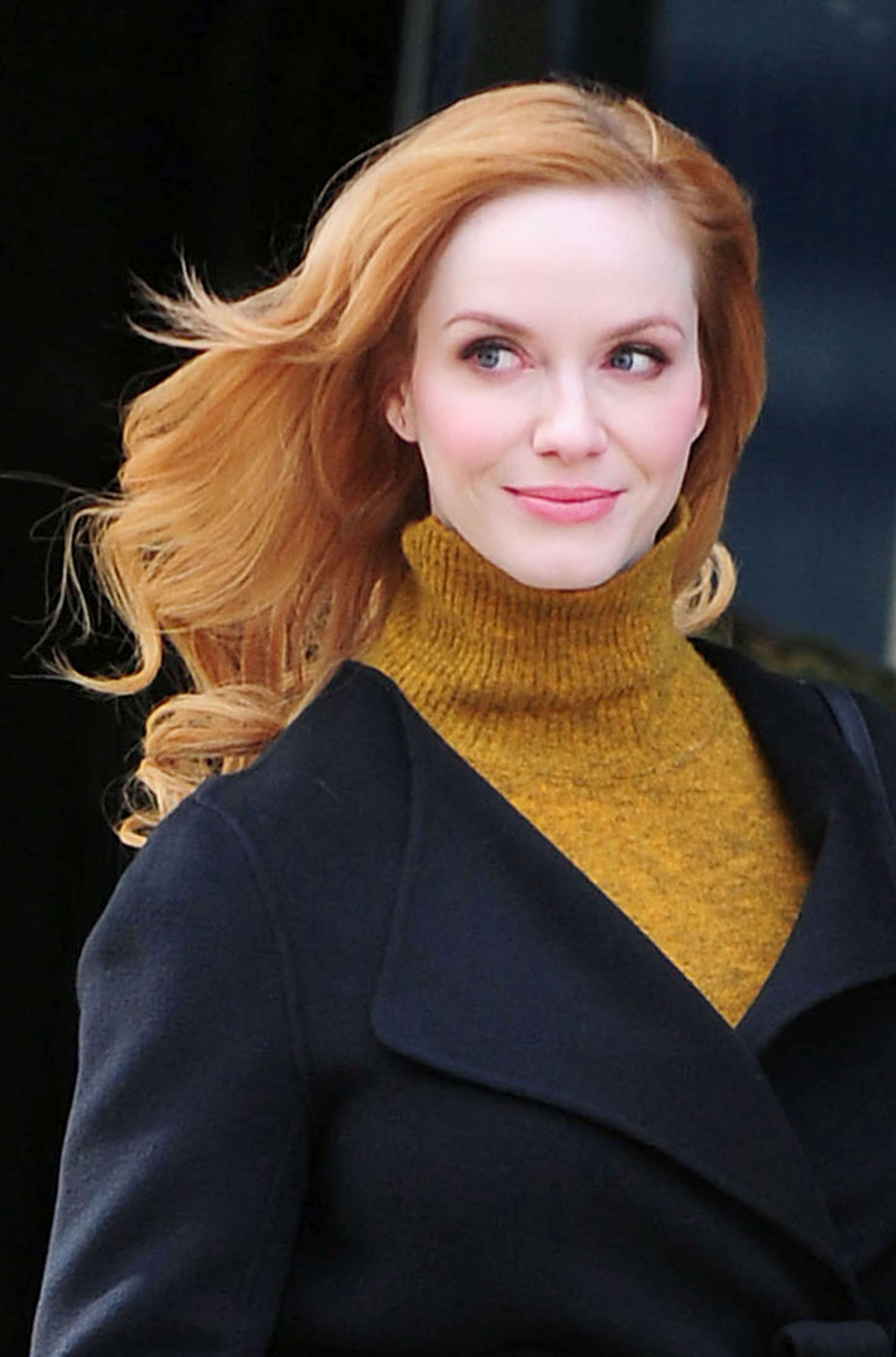 Christina Hendricks out in NYC